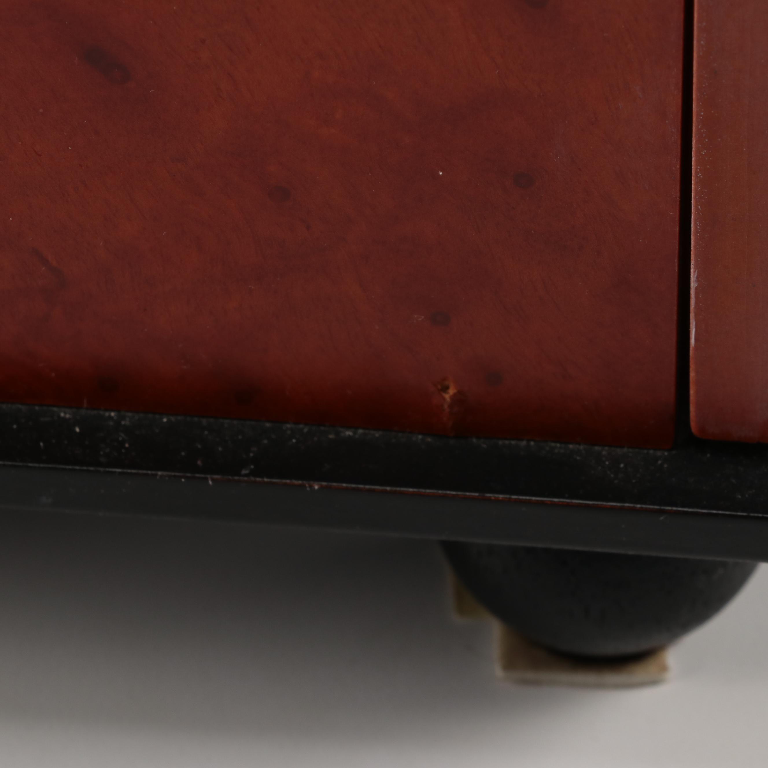 Silvestri Burl Tabletop Display Cabinet