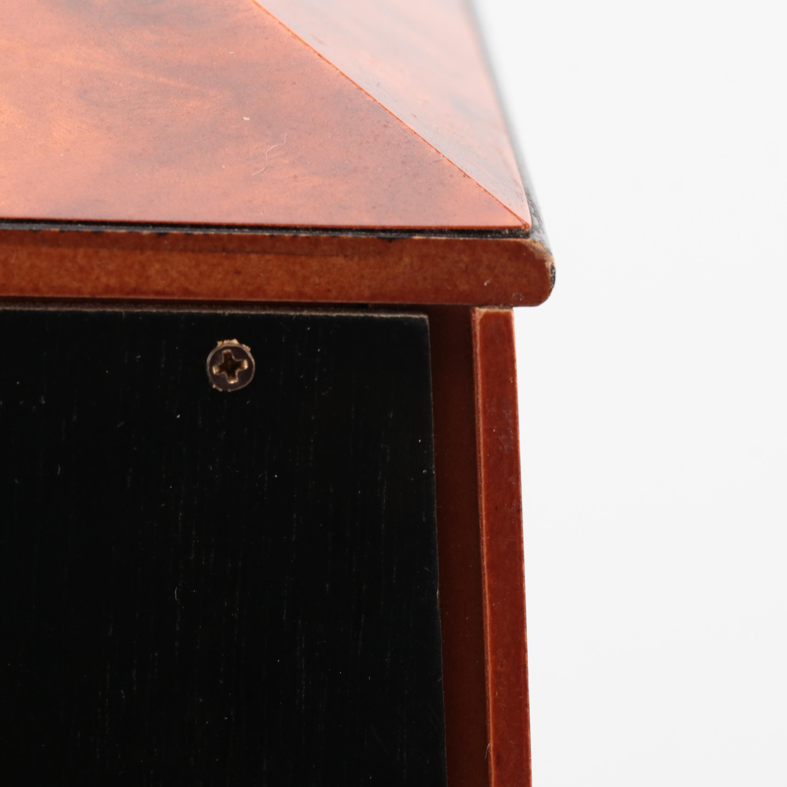 Silvestri Burl Tabletop Display Cabinet