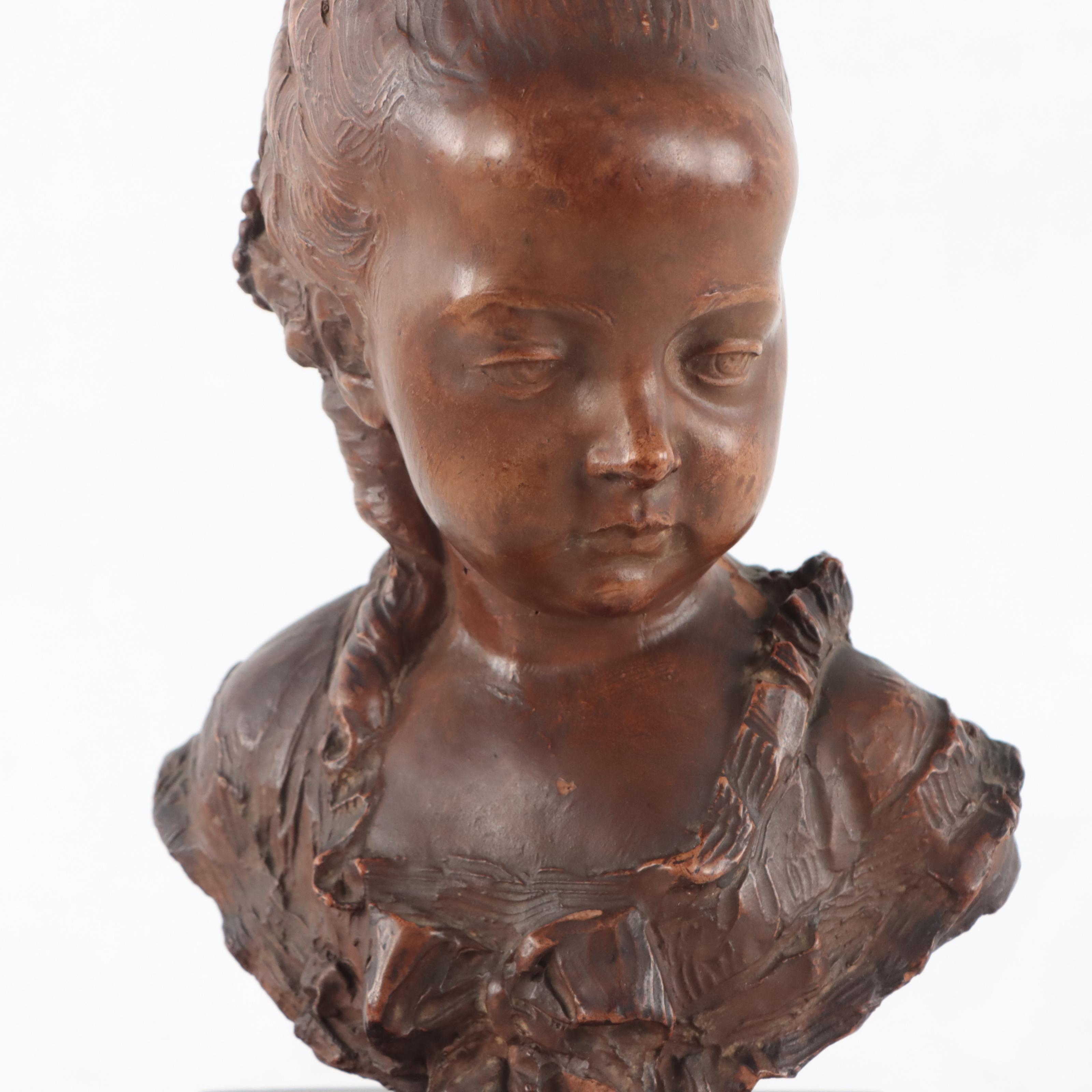 Resin Sculpture of Female Bust