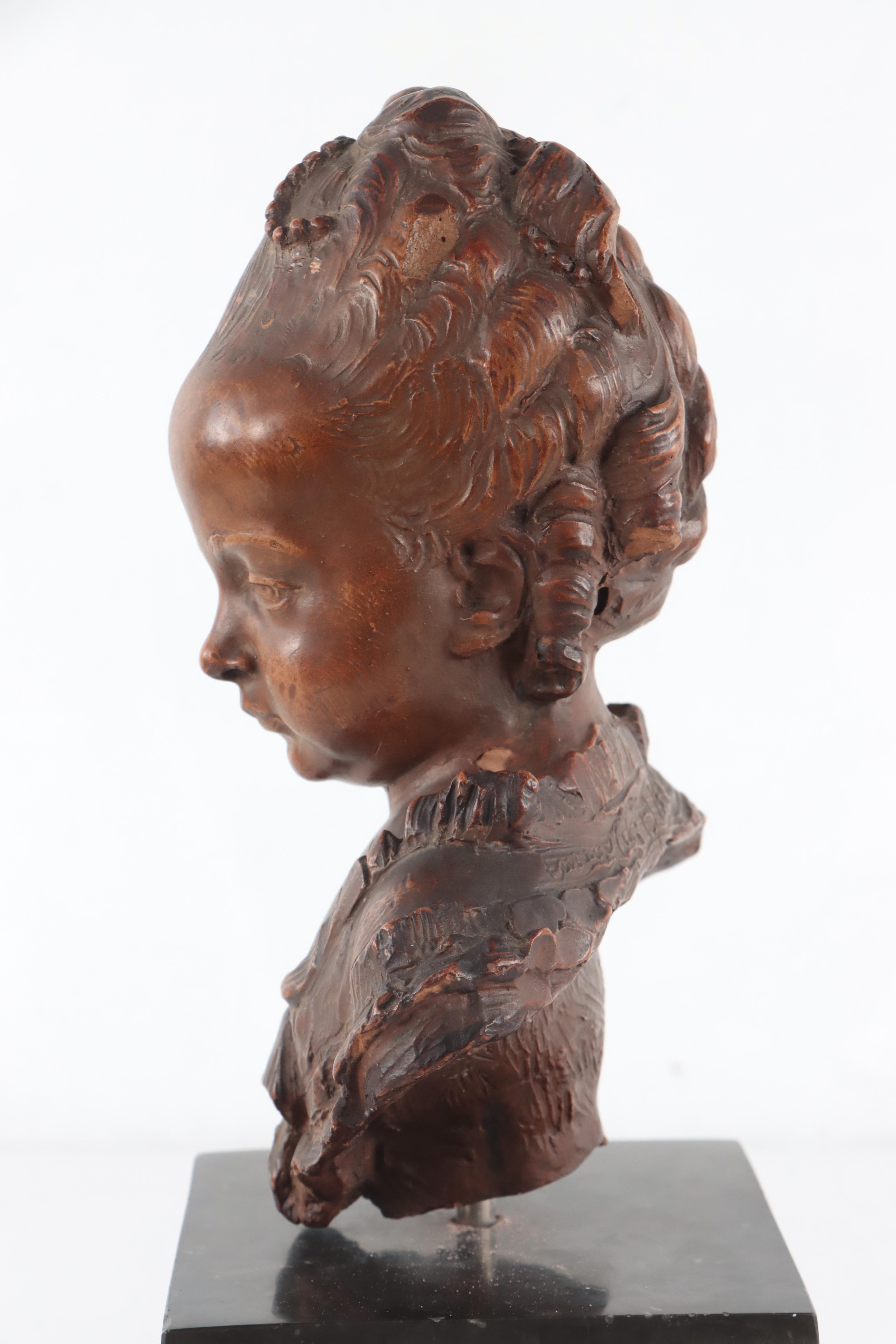 Resin Sculpture of Female Bust