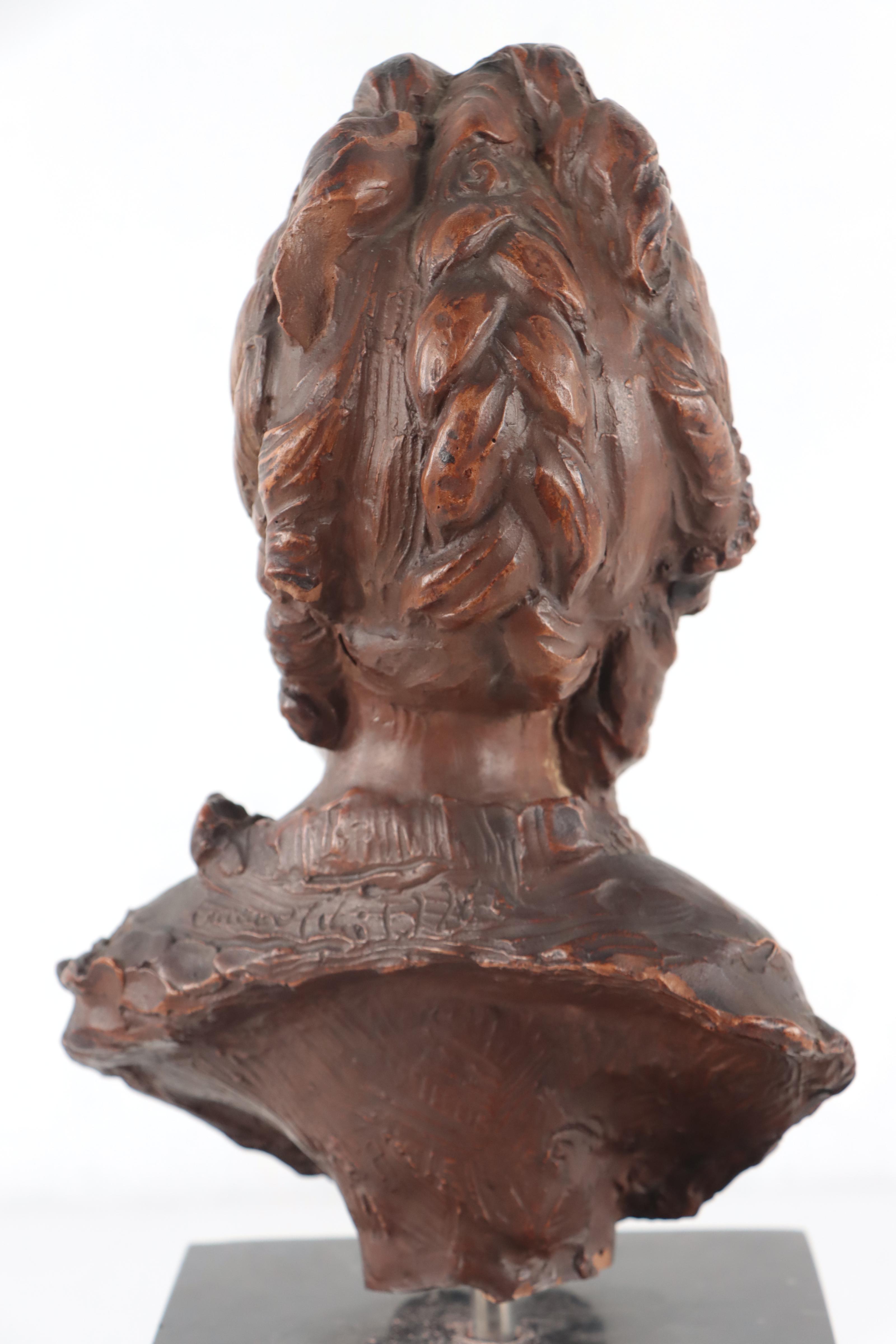 Resin Sculpture of Female Bust