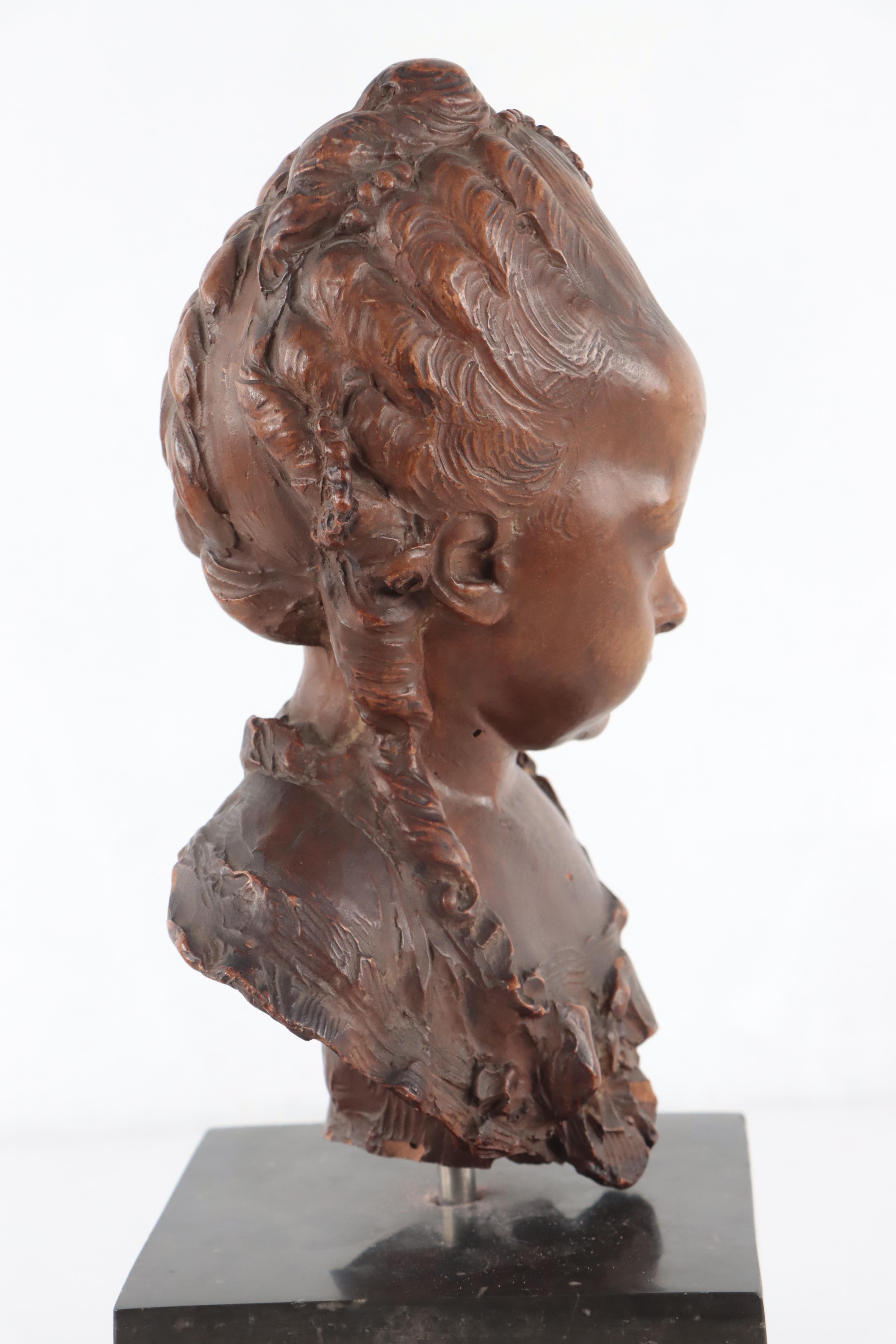 Resin Sculpture of Female Bust
