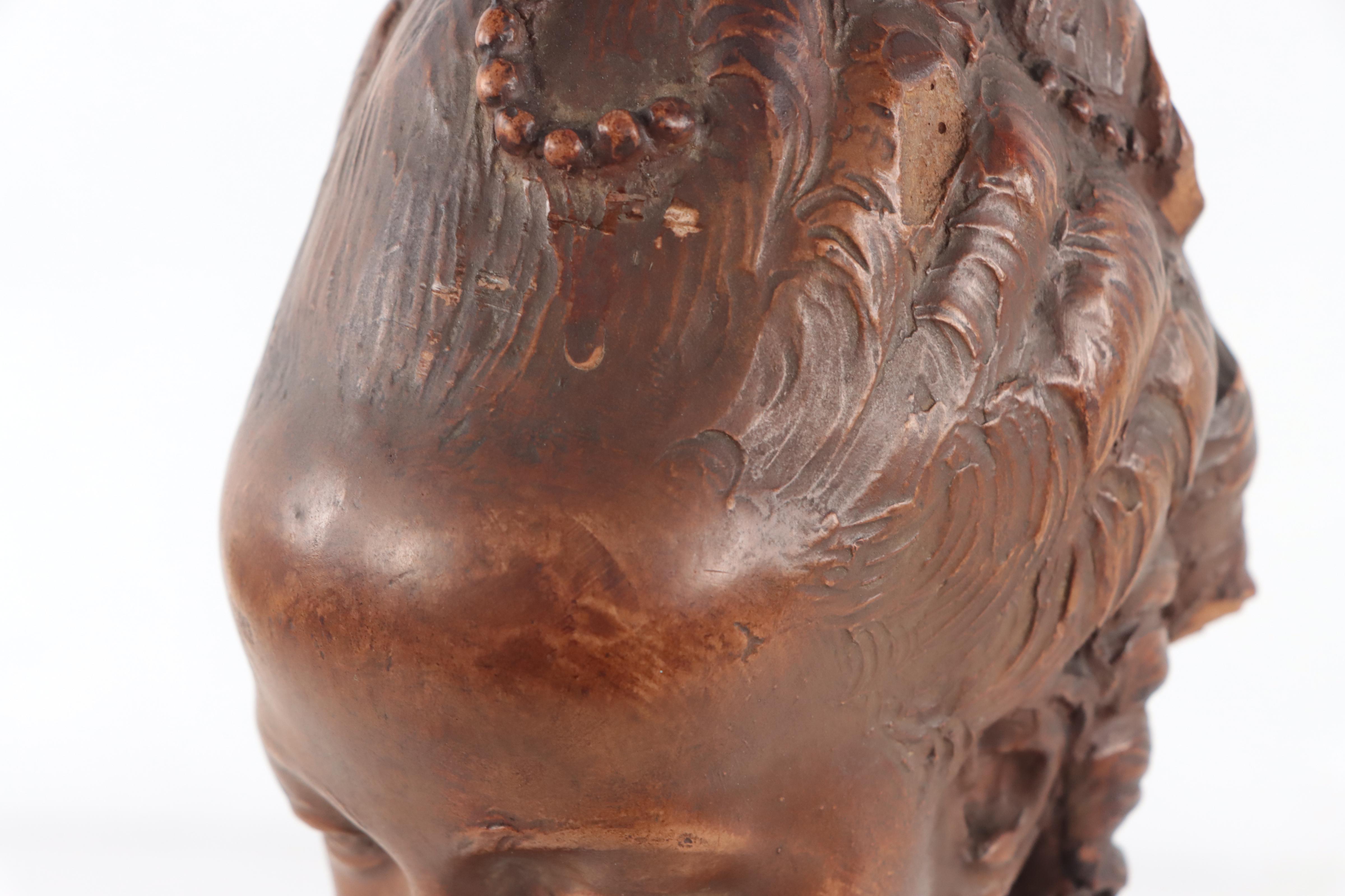 Resin Sculpture of Female Bust