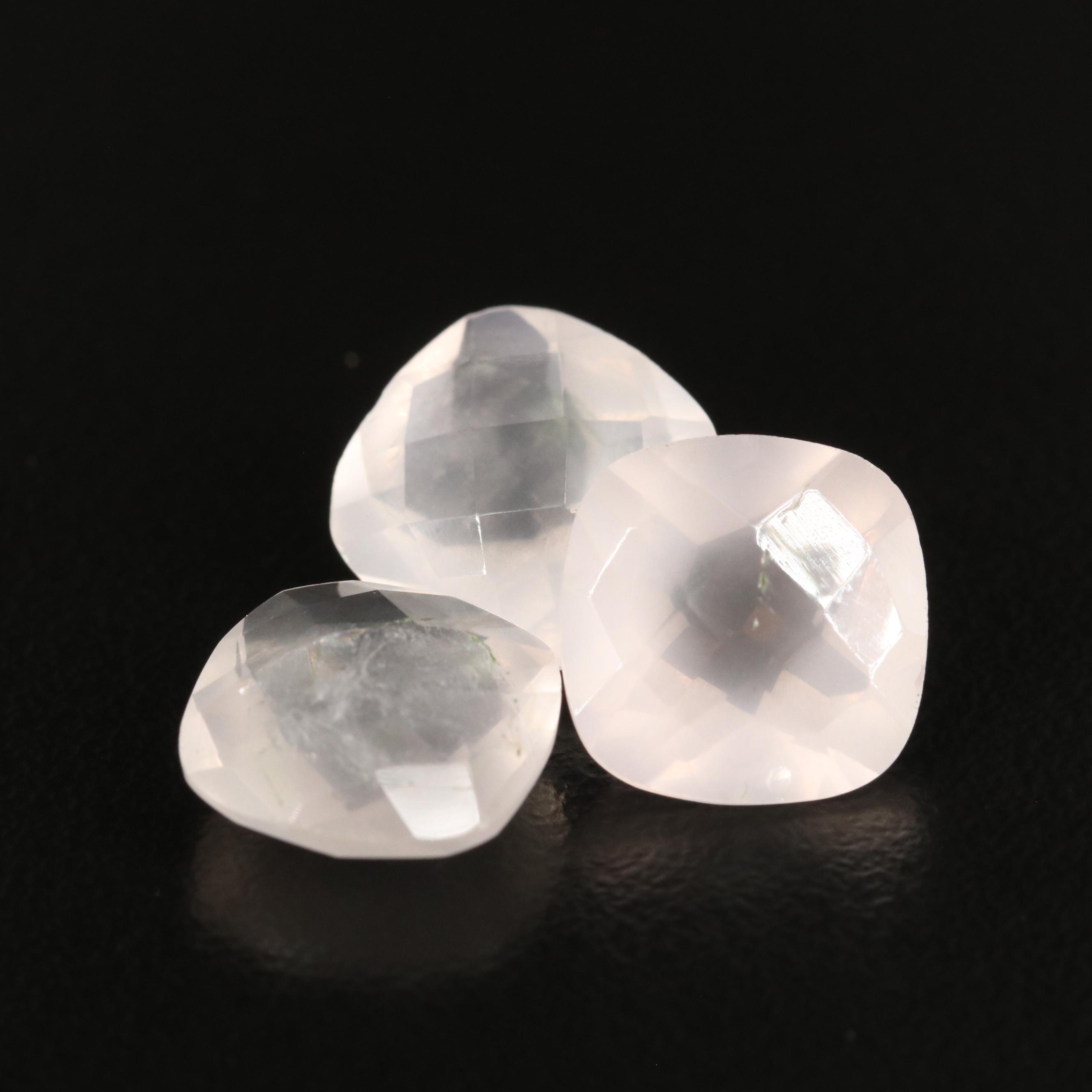 Loose 10.55 CTW Rose Quartz Lot