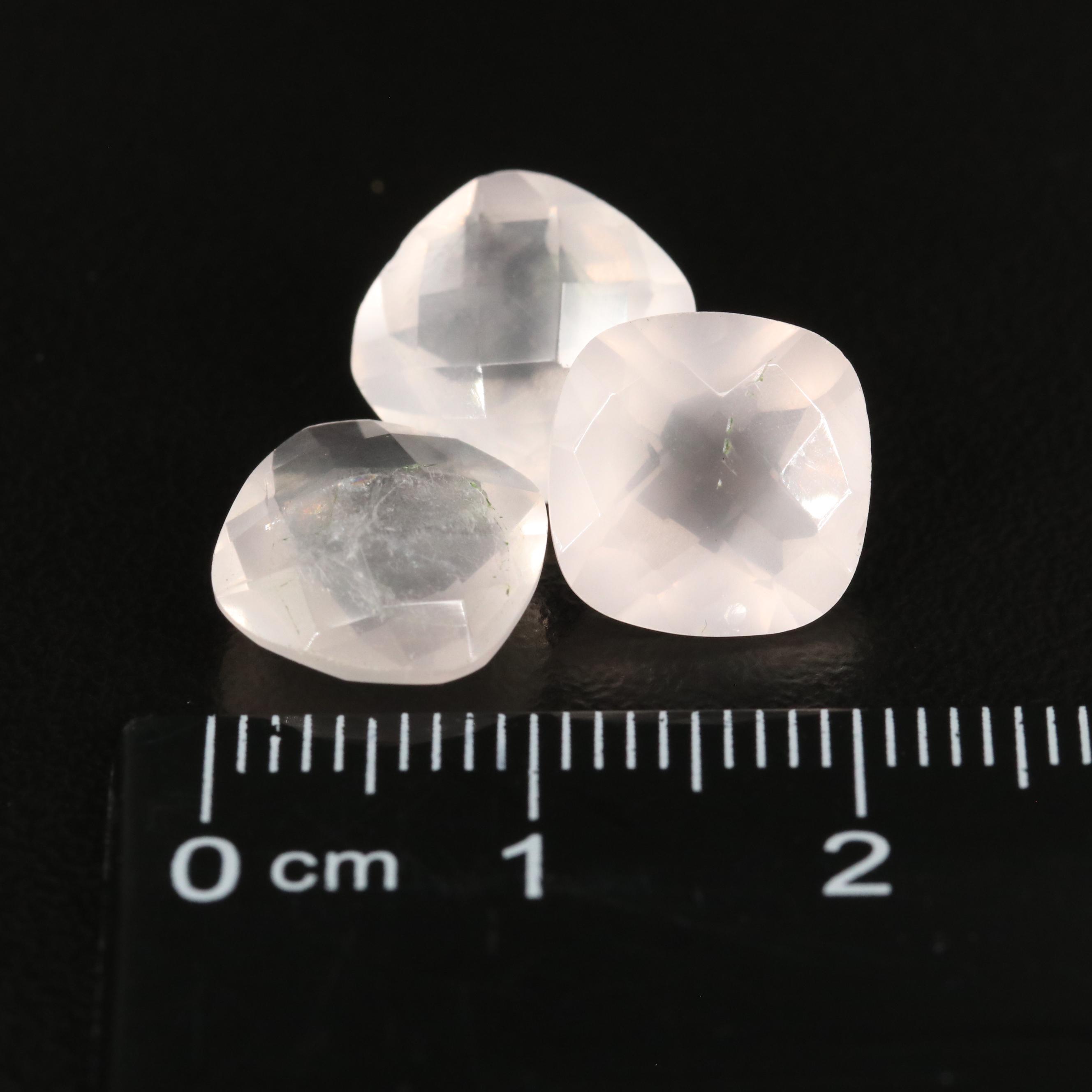 Loose 10.55 CTW Rose Quartz Lot