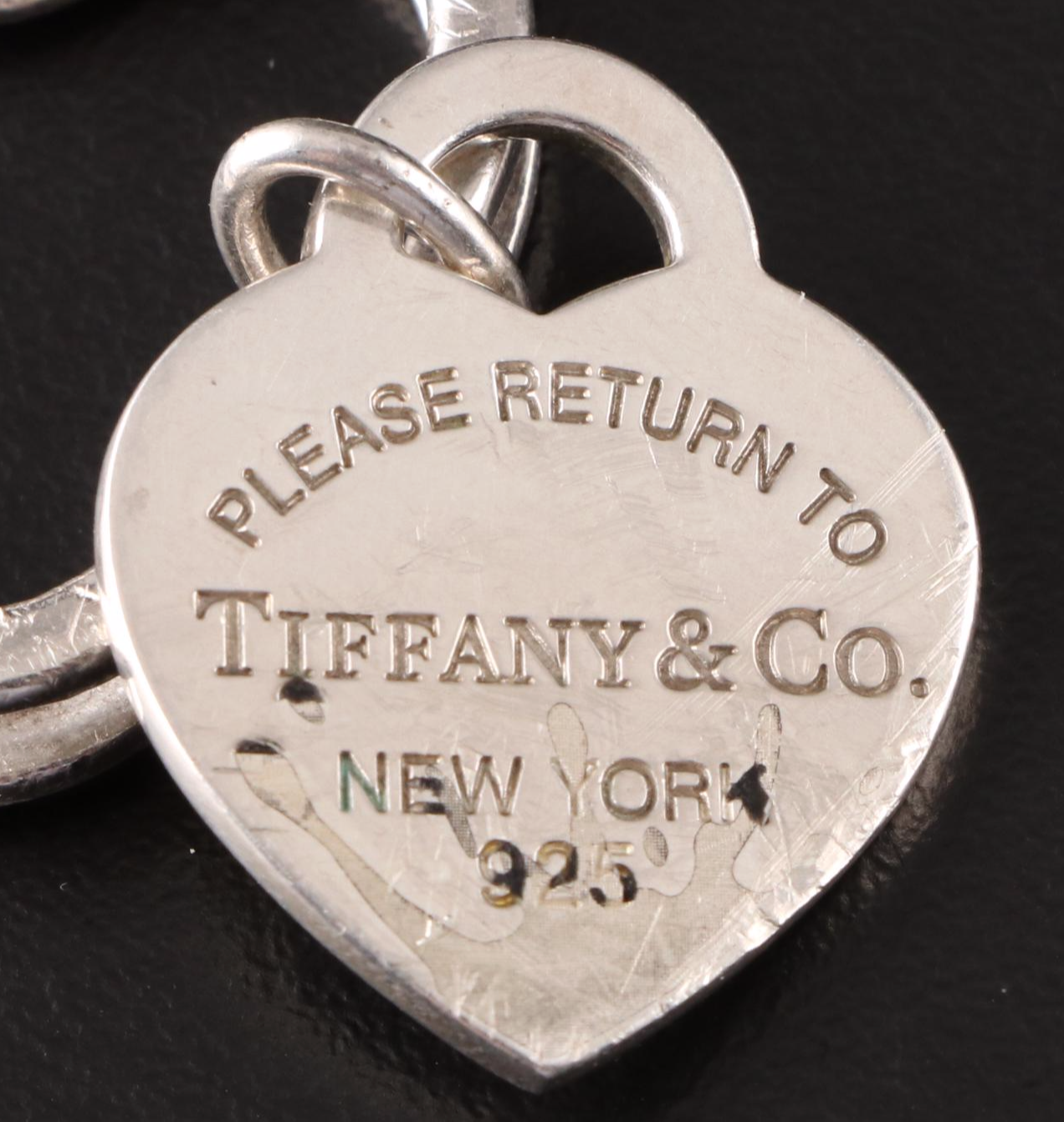 Tiffany & Co. Sterling Silver "Return to Tiffany" Open Heart Key Ring with Tag