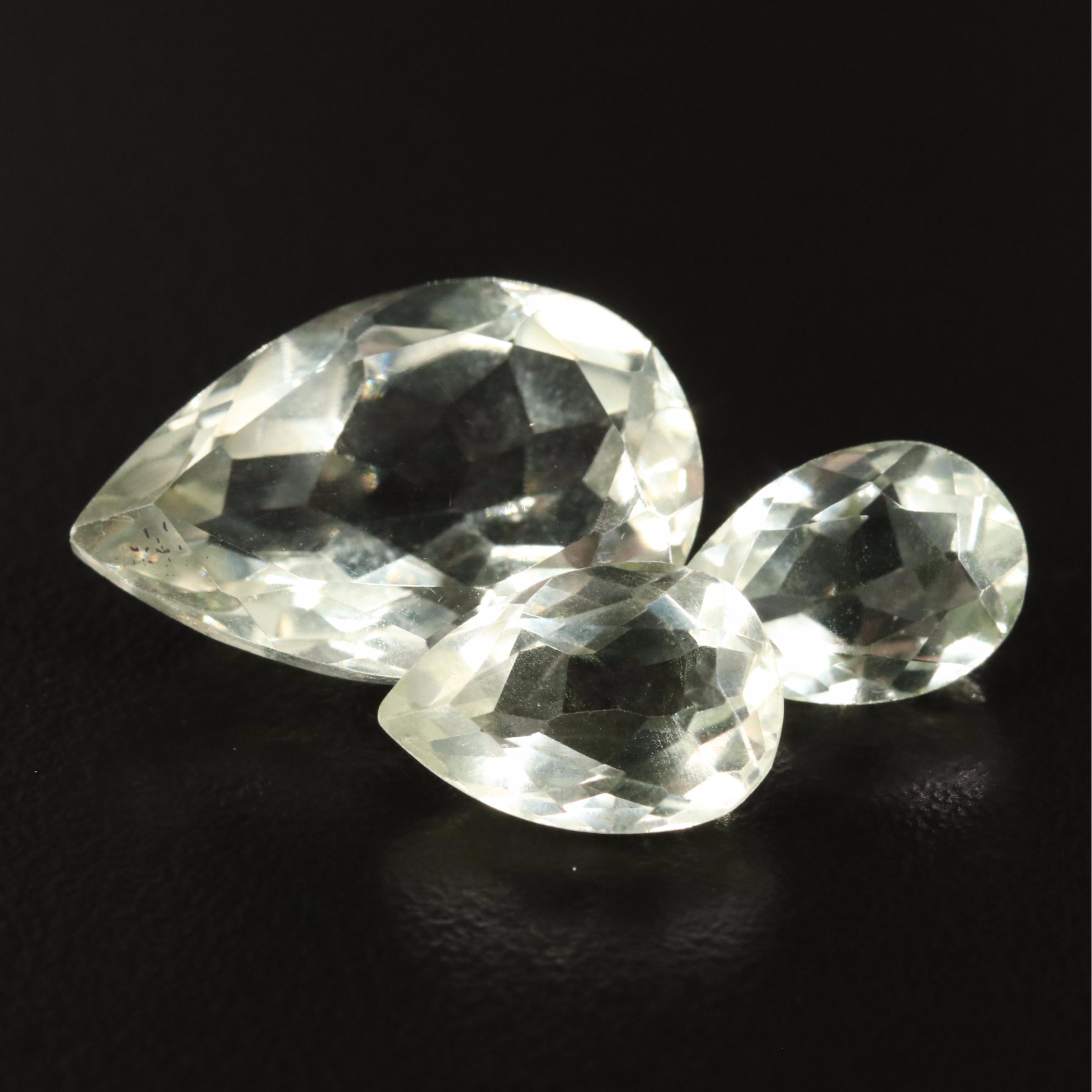 Loose 19.25 CTW Prasiolite Lot