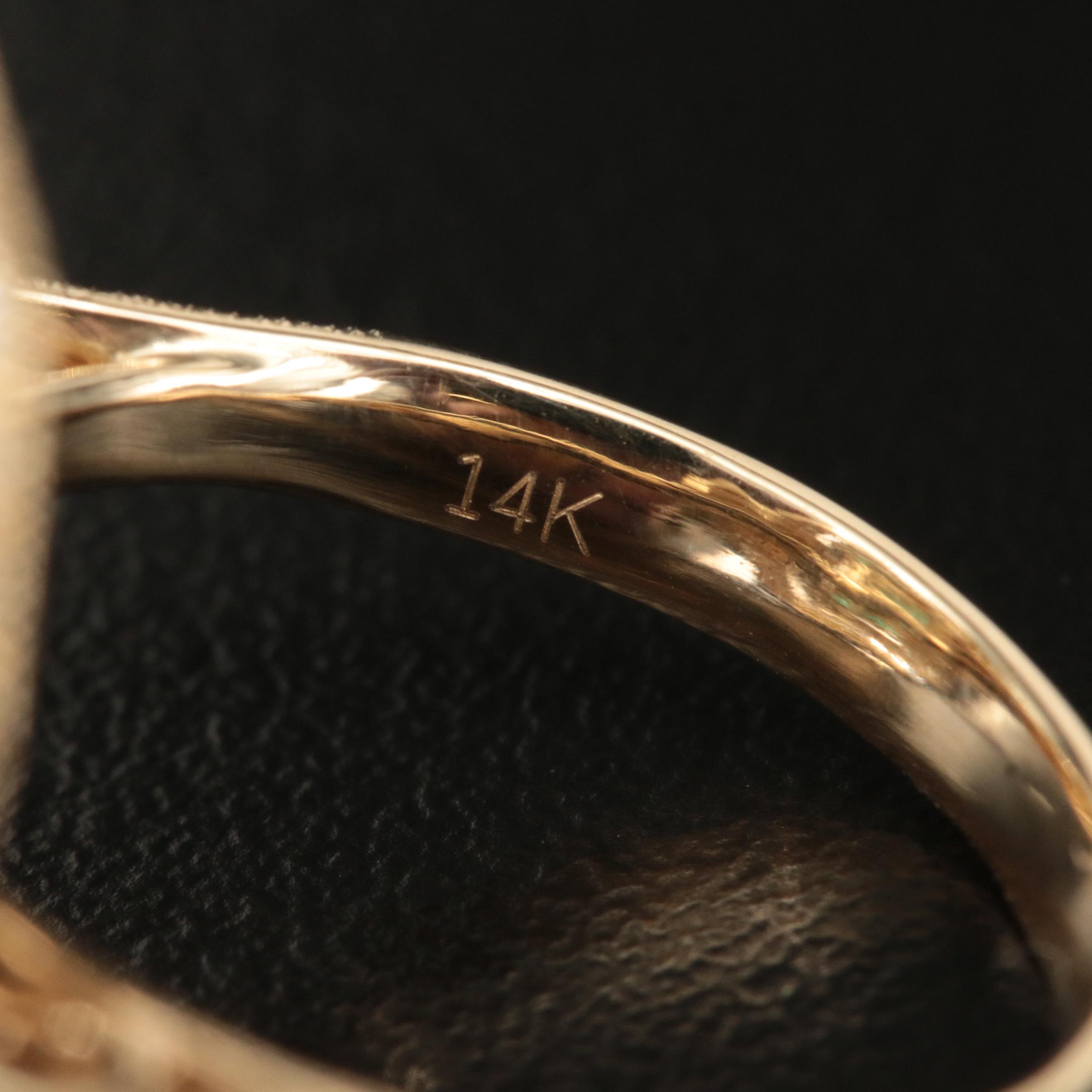 14K 2.16 CT Emerald and 1.47 CTW Diamond Ring