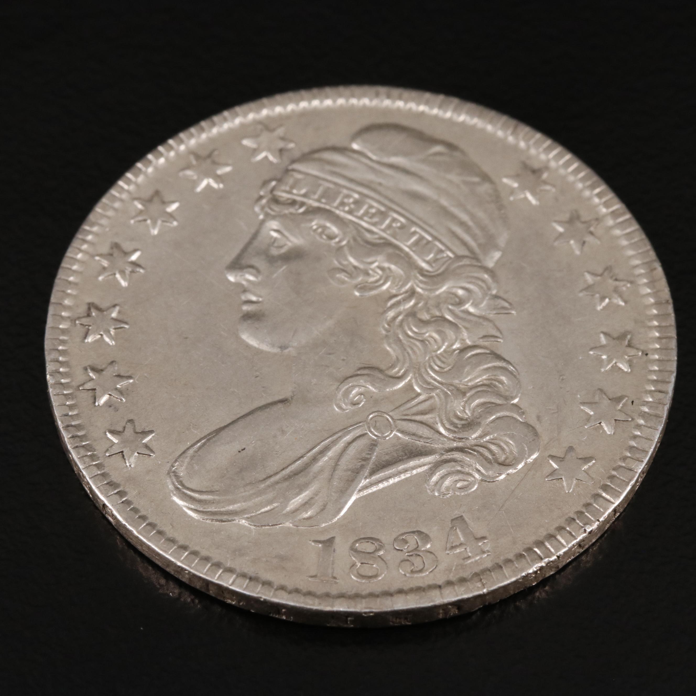 1834 Capped Bust Silver Half Dollar