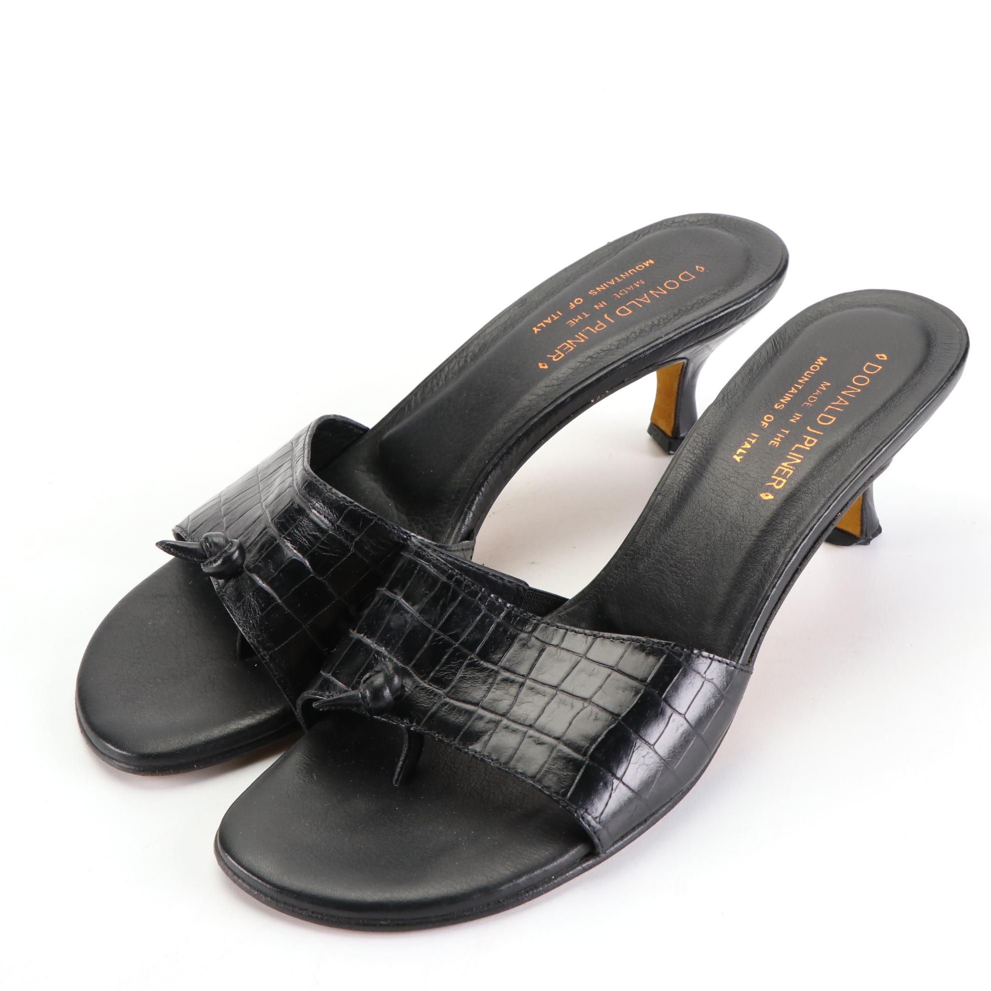 Donald J Pliner Slide Sandals, Kate Spade Mules, and J. McLaughlin Sandals