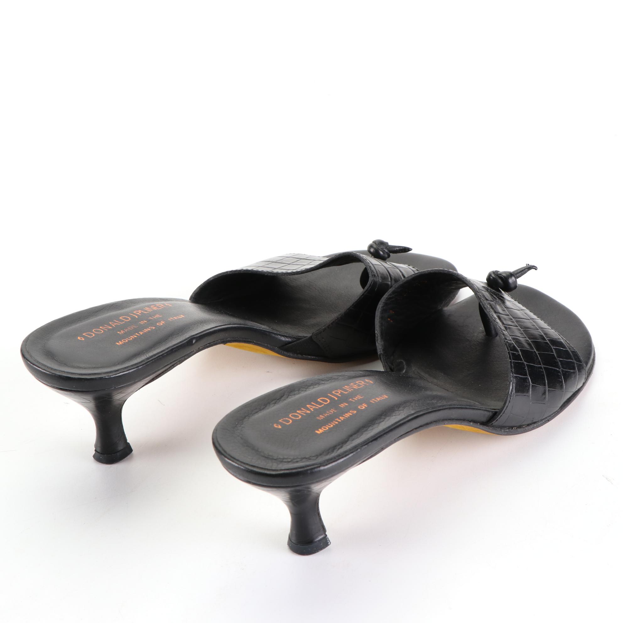 Donald J Pliner Slide Sandals, Kate Spade Mules, and J. McLaughlin Sandals