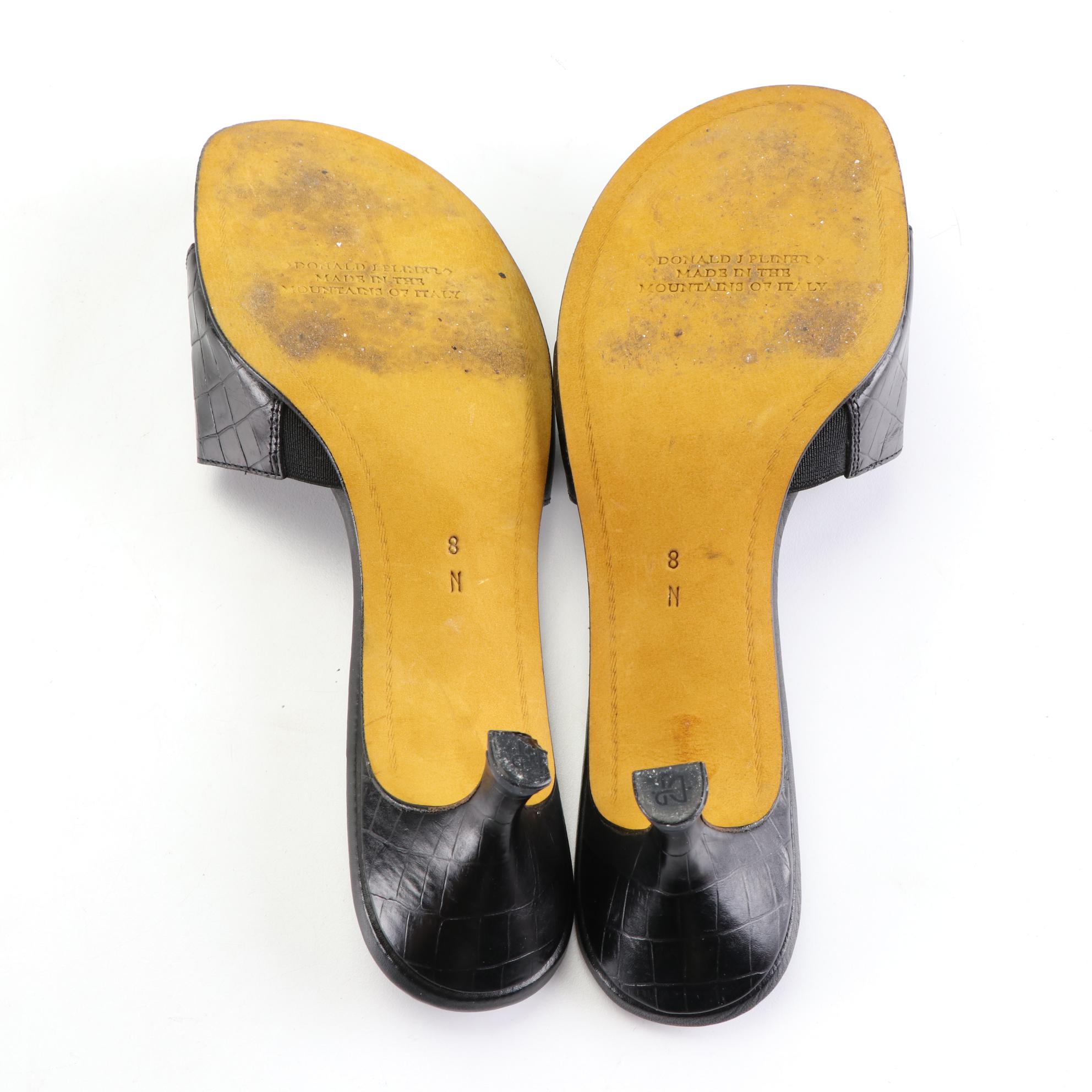 Donald J Pliner Slide Sandals, Kate Spade Mules, and J. McLaughlin Sandals