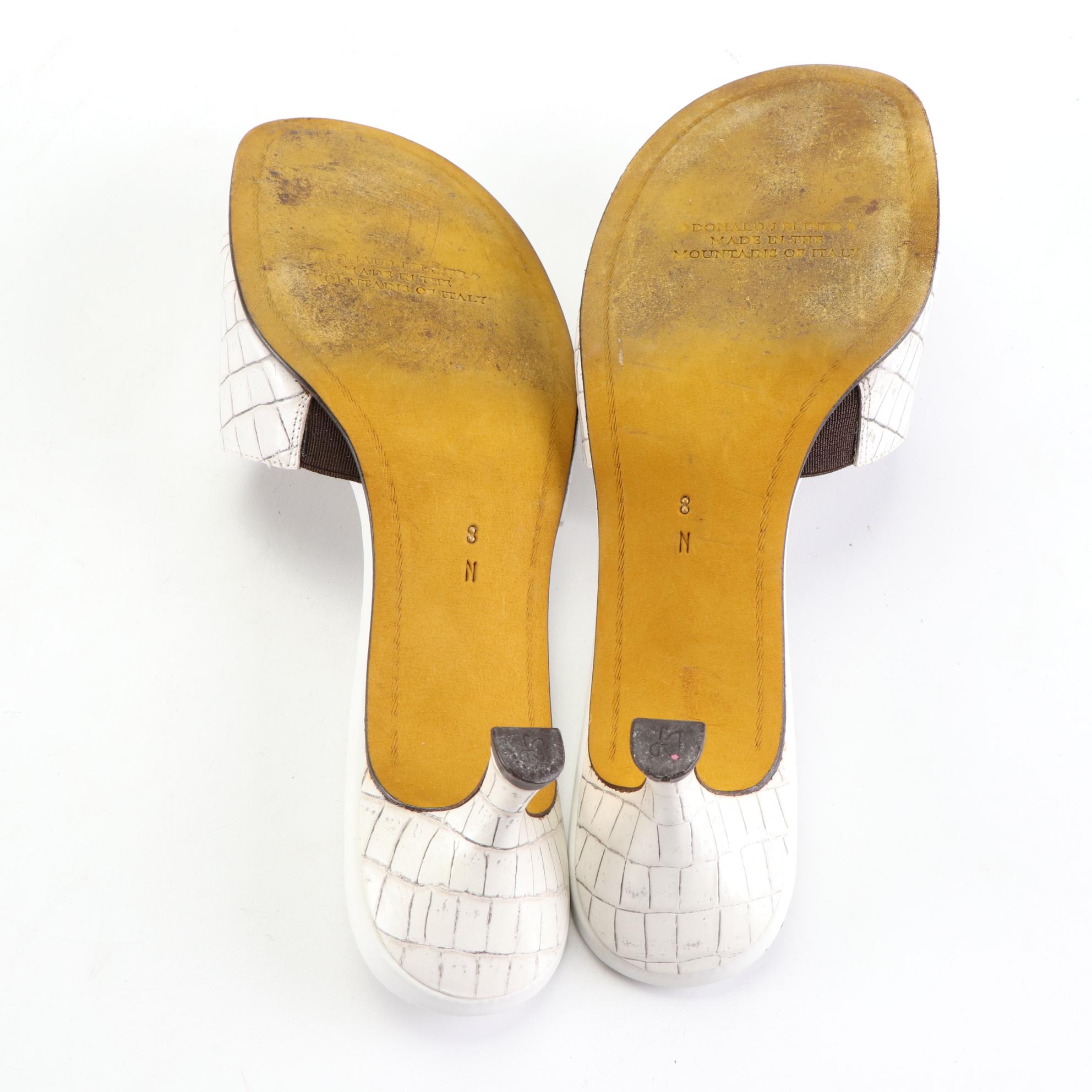 Donald J Pliner Slide Sandals, Kate Spade Mules, and J. McLaughlin Sandals