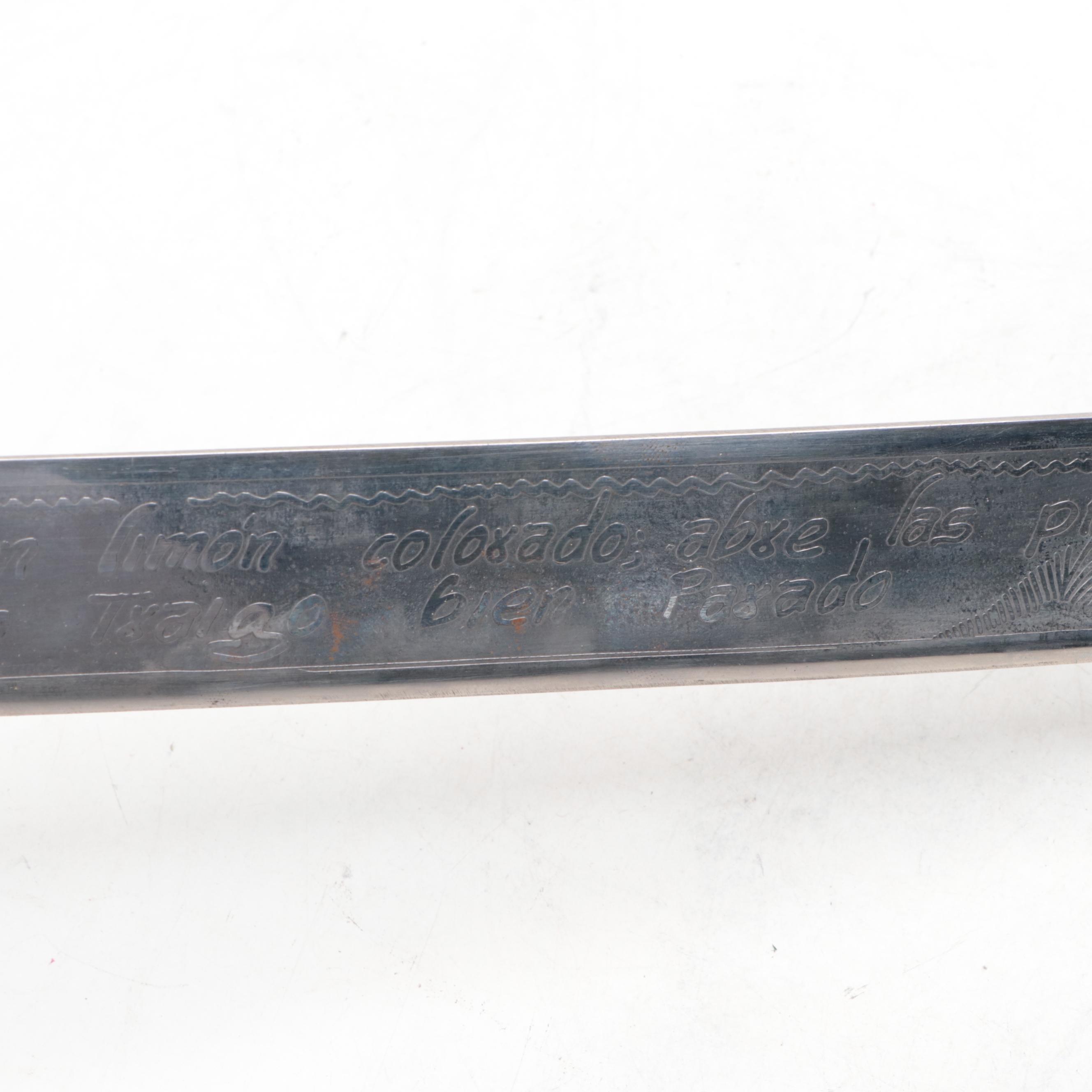 Bird Head Pommel Souvenir Sword With Leather Scabbard