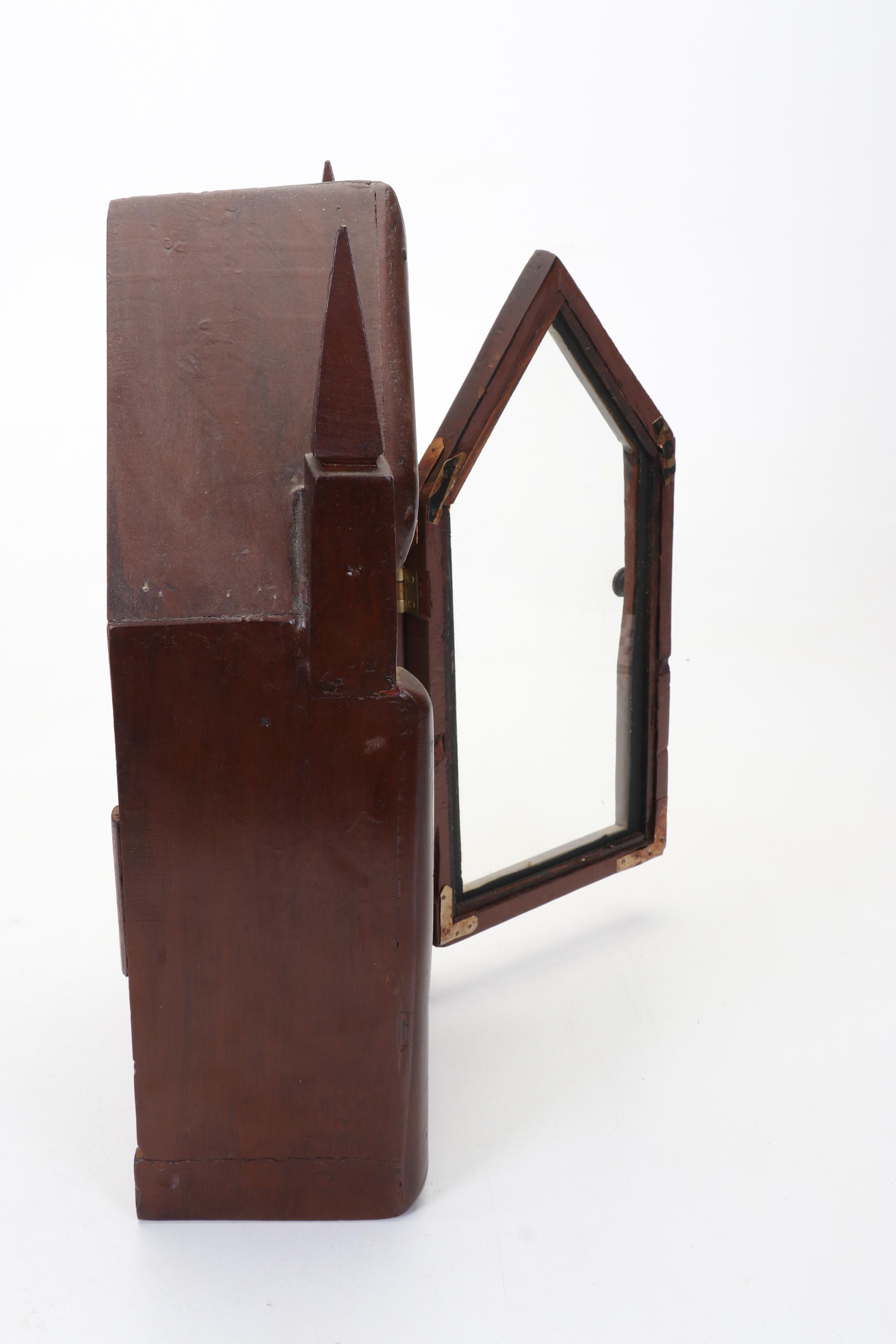 Ansonia Gothic Mantel Clock with Short & Mason for Wannamakers Aneroid Barometer