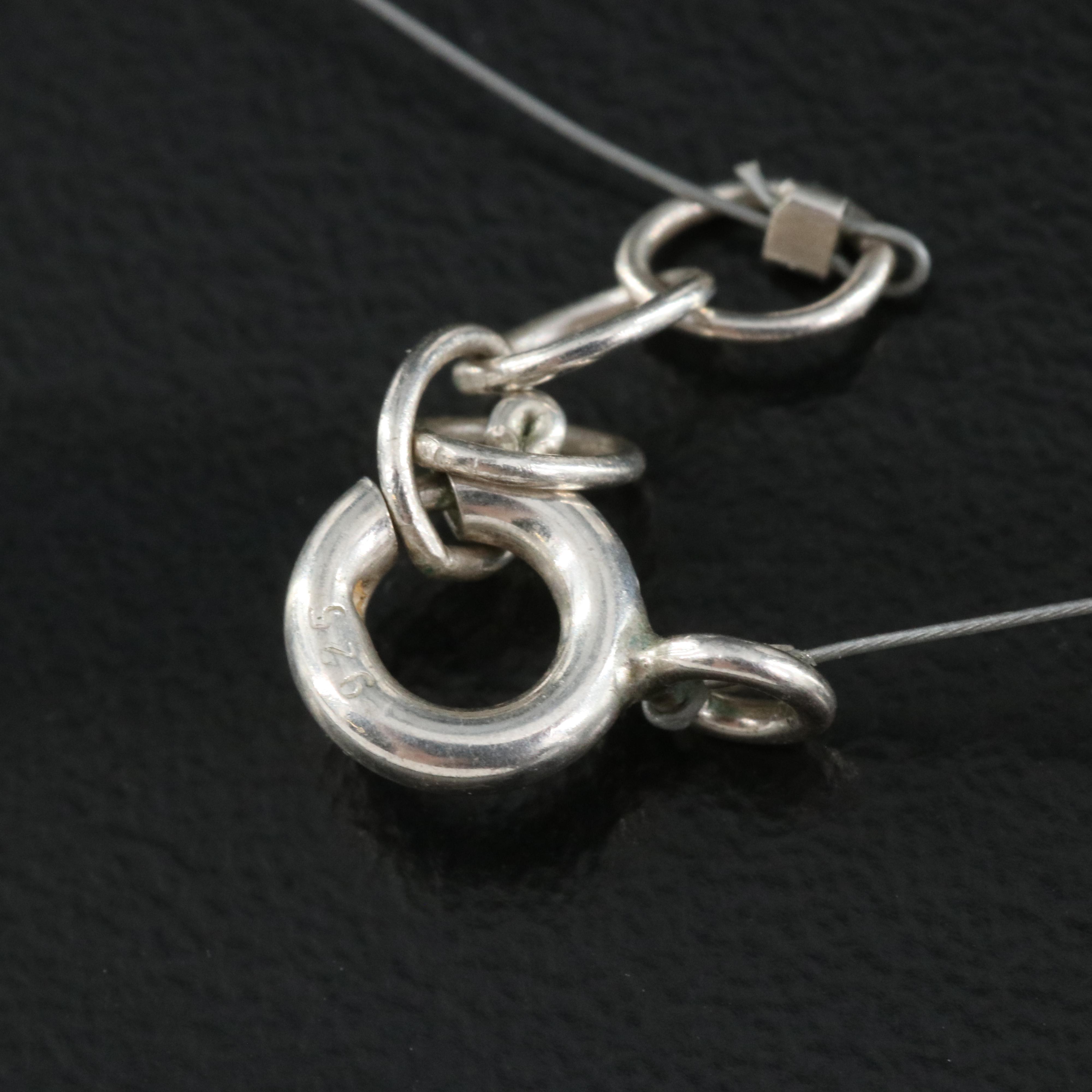 Bird Station Necklace Including Sterling, Abalone, Coral and Turquoise