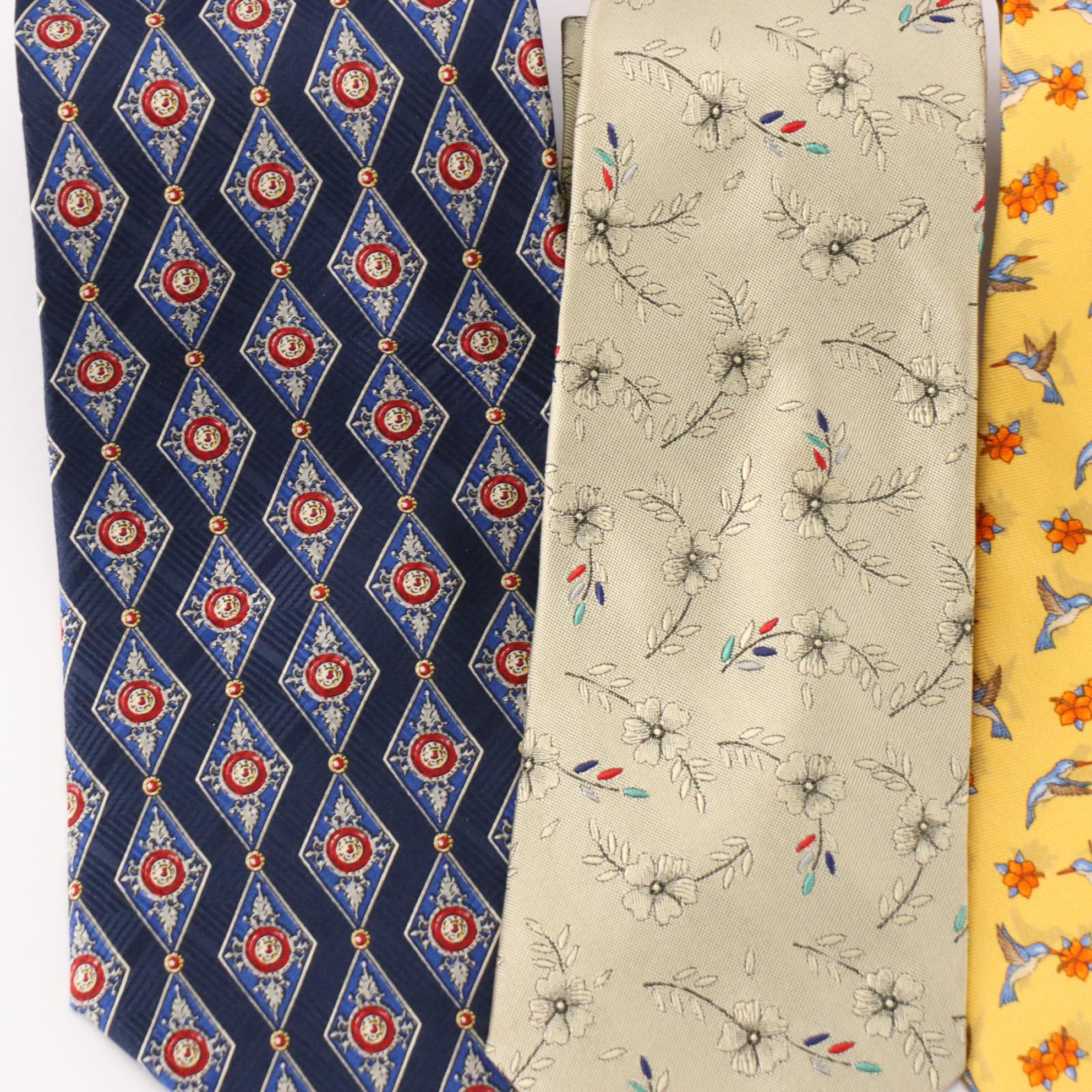 Fendi, Brooks Brothers, Oscar de la Renta, Geoffrey Beene, & More Silk Neckties