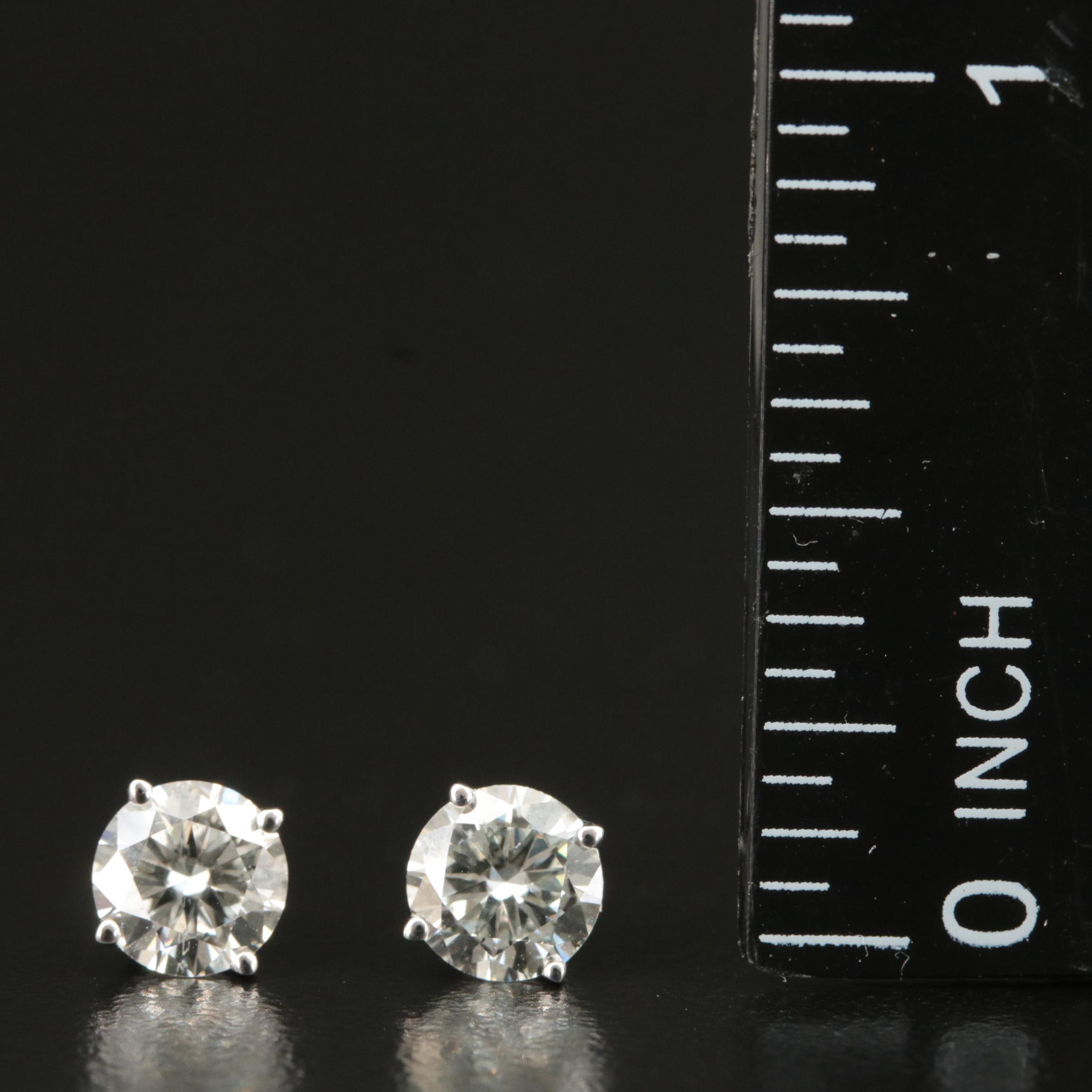 14K 1.40 CTW Lab Grown Diamond Stud Earrings