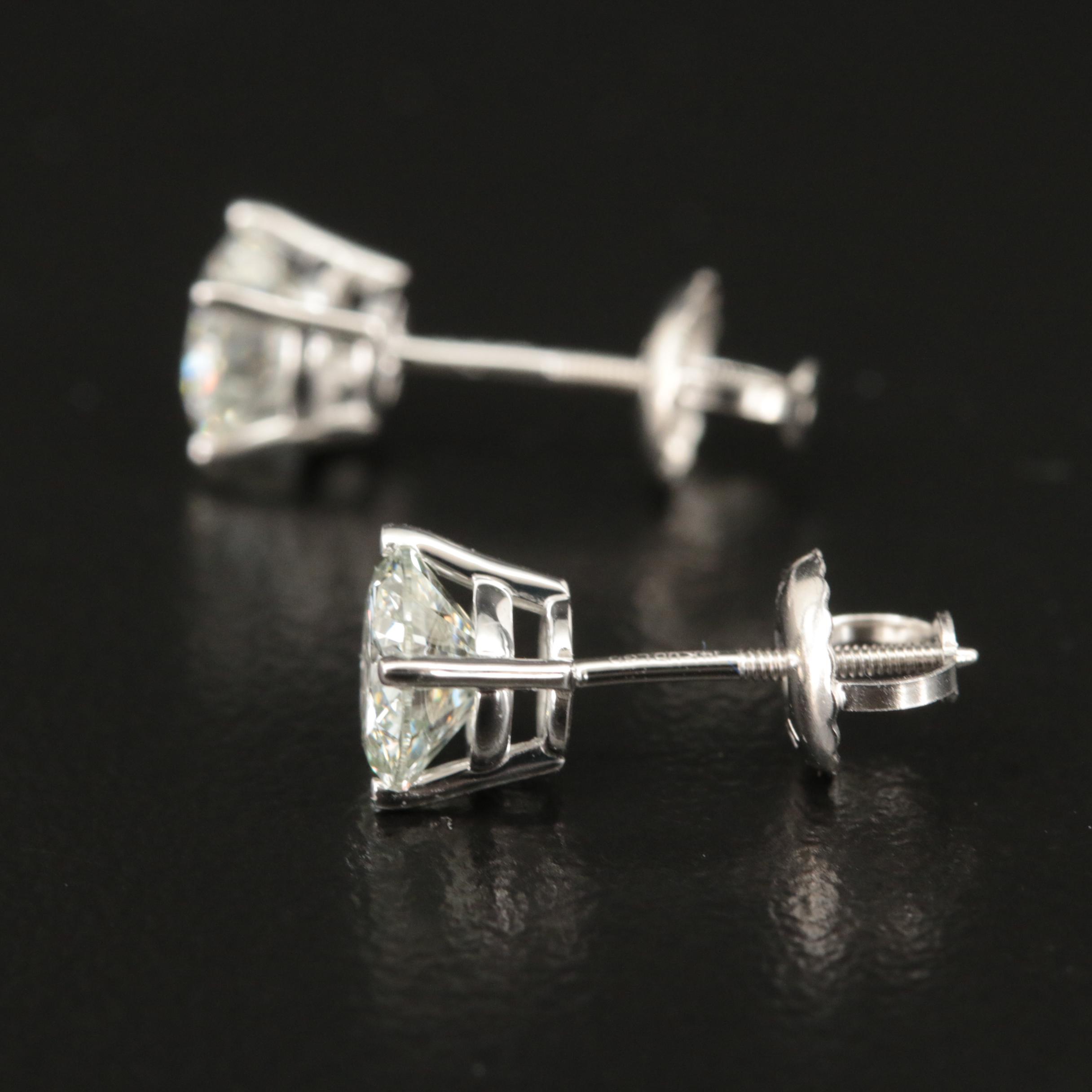 14K 1.40 CTW Lab Grown Diamond Stud Earrings