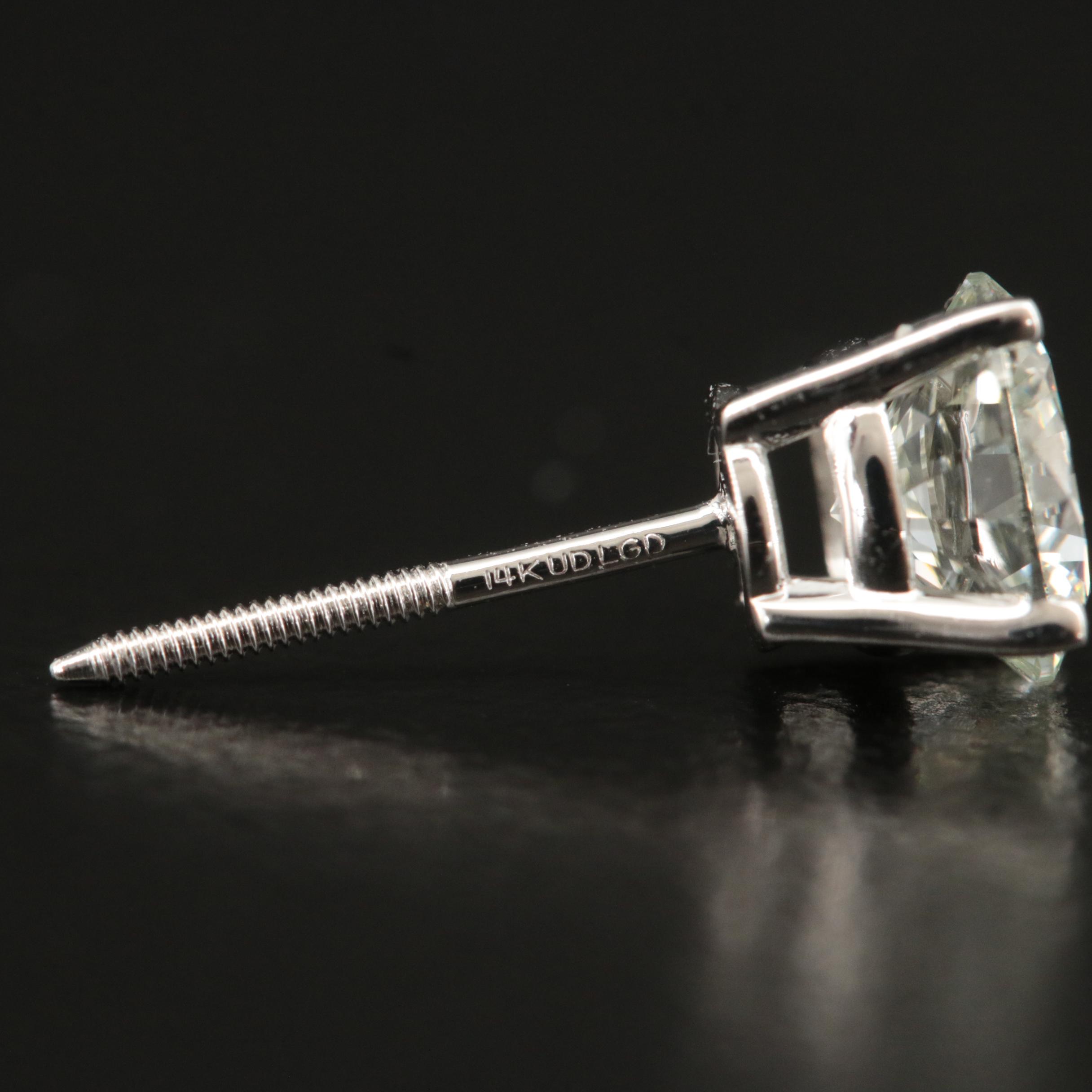 14K 1.40 CTW Lab Grown Diamond Stud Earrings