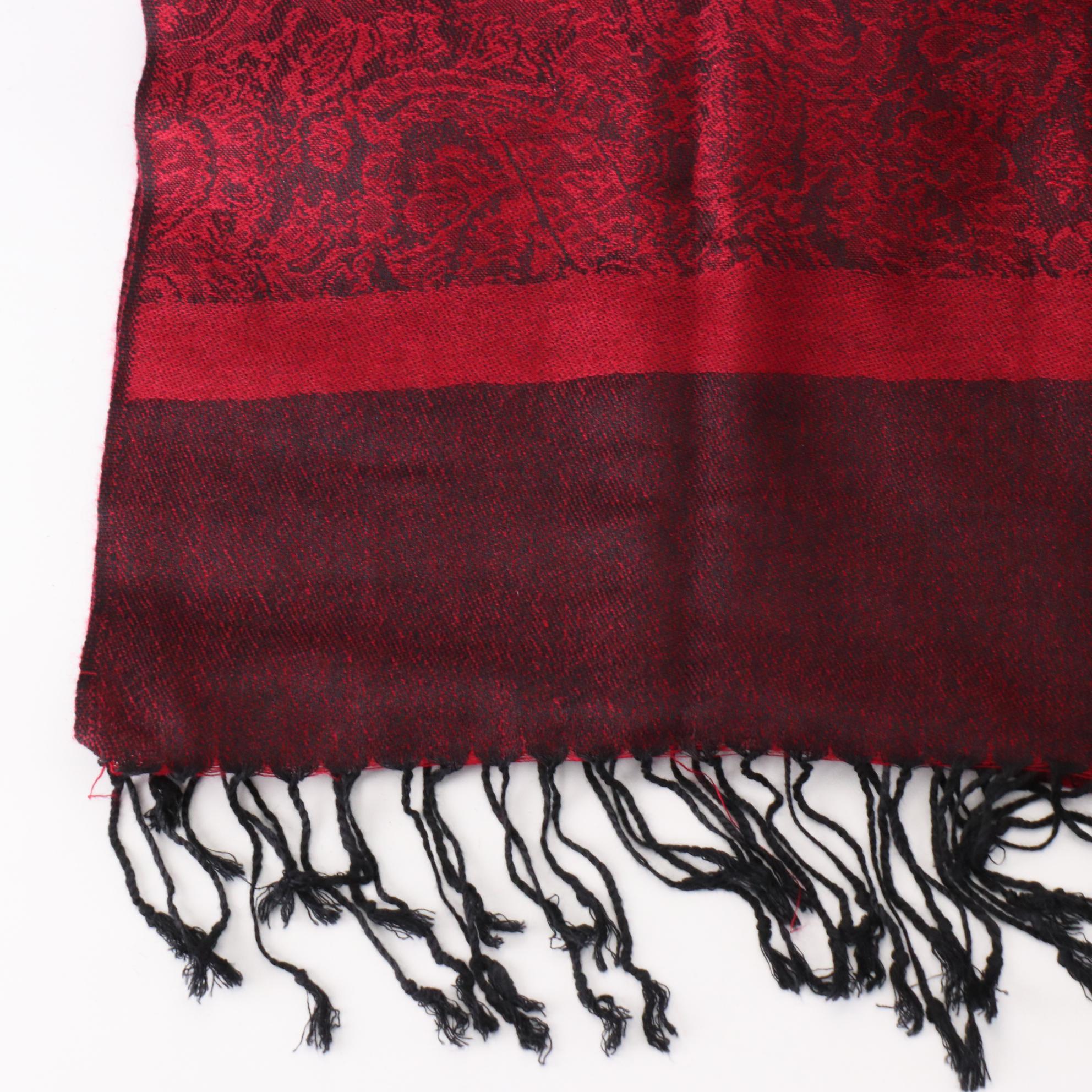 A New Day and Other Lightweight Scarves with Faux Fur Stole