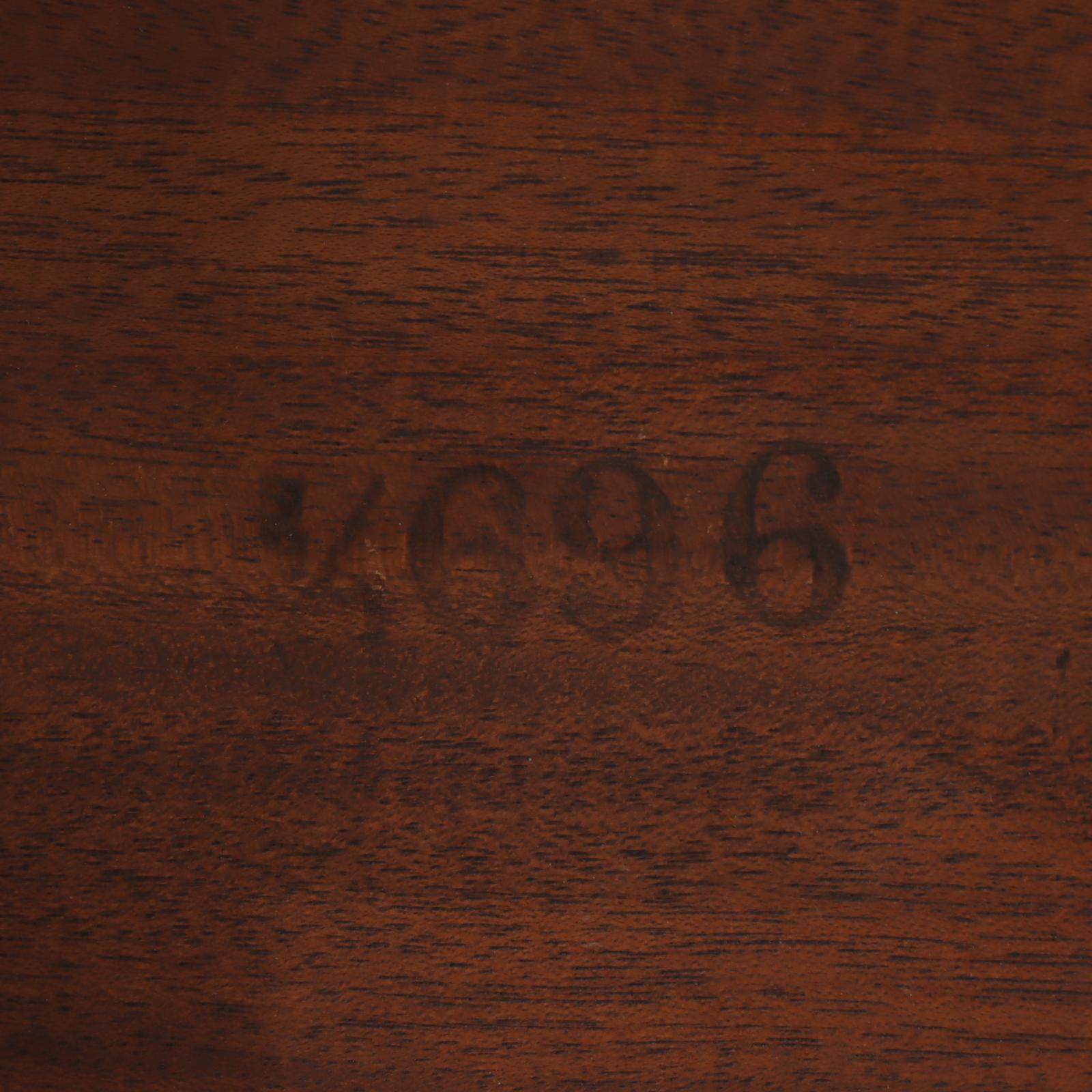 Queen Anne Style Mahogany Telephone Table and Chair