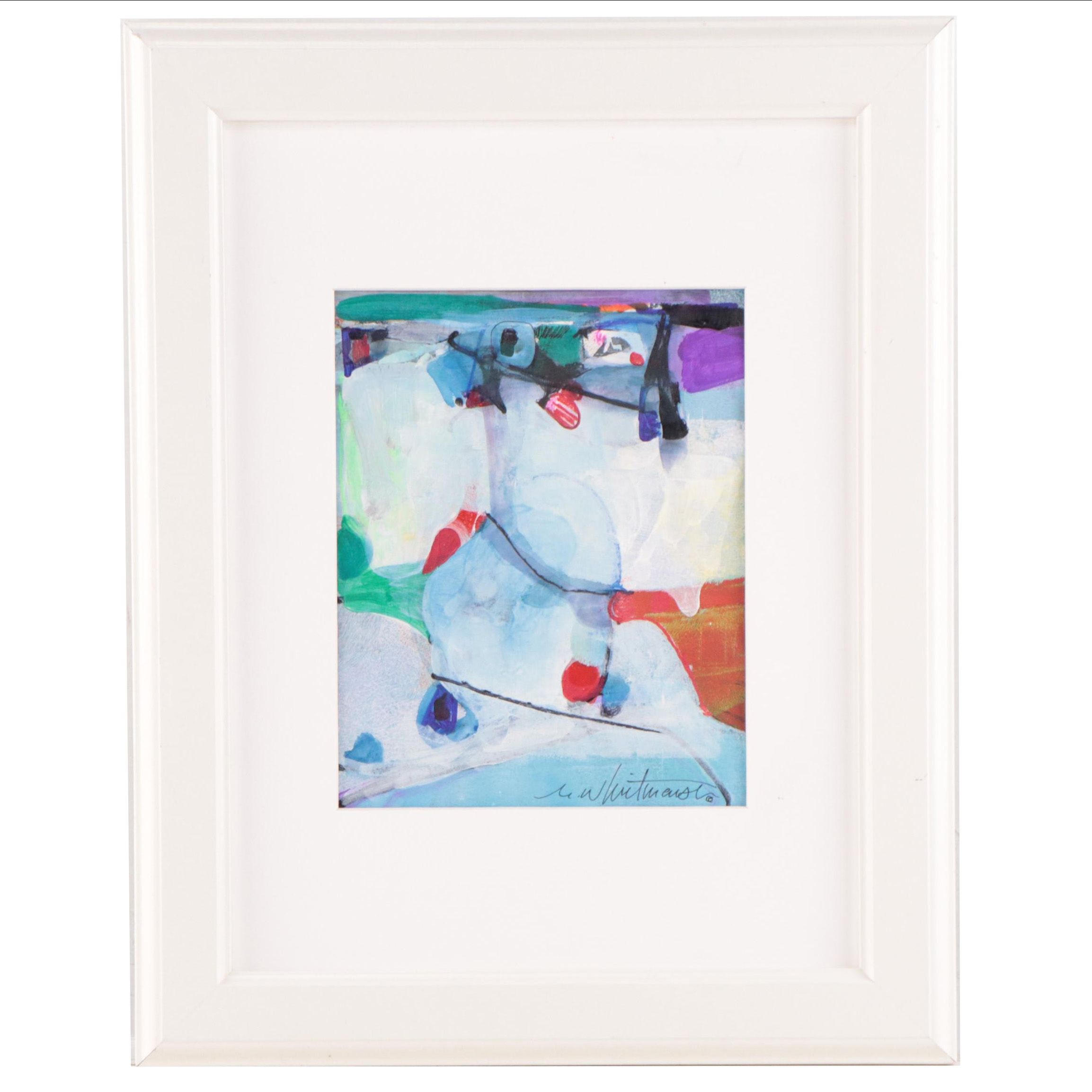 Mark Whitmarsh Abstract Acrylic Painting "Arrangement #204," 2022