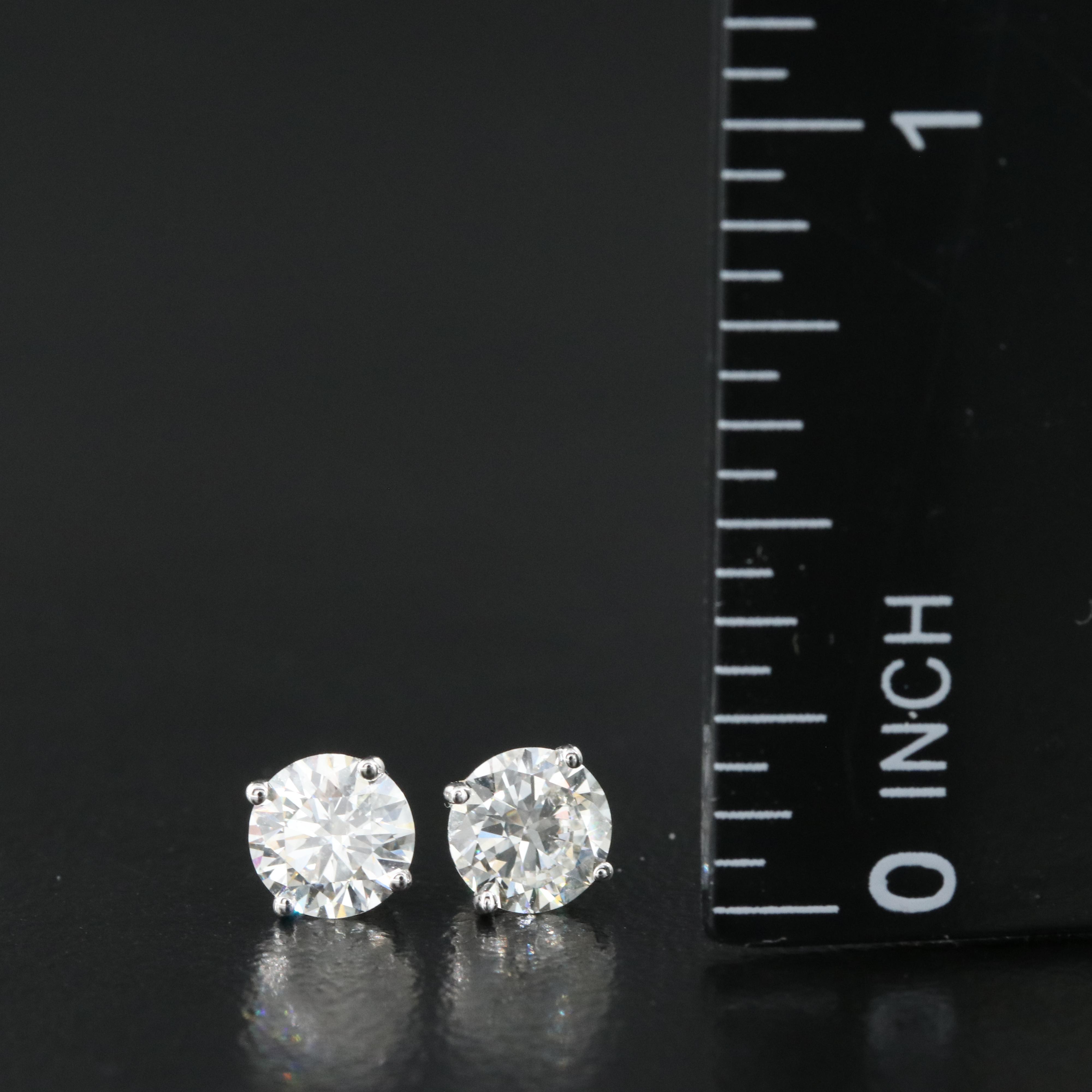 14K 1.10 CTW Lab Grown Diamond Stud Earrings