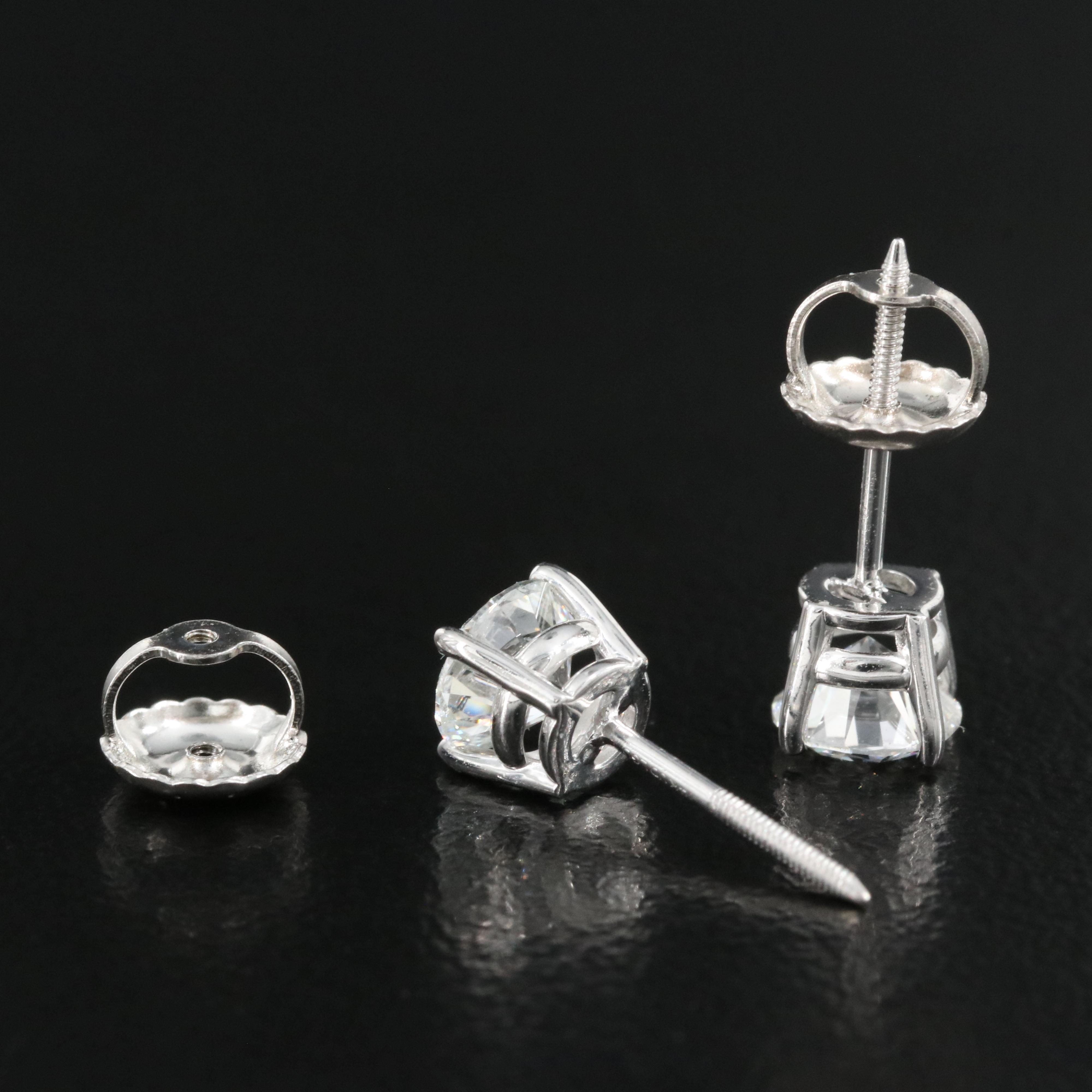 14K 0.92 CTW Lab Grown Diamond Stud Earrings