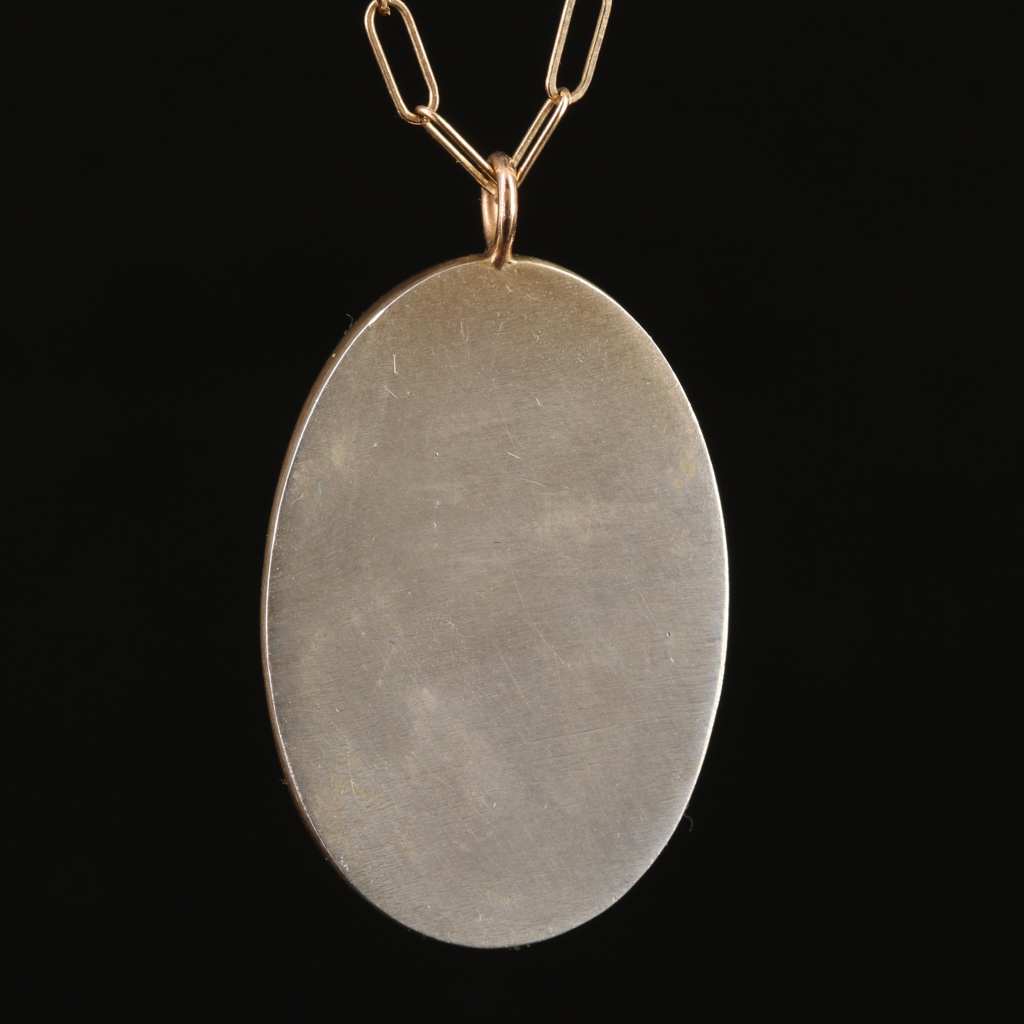 Jamie Joseph 14K Chain with Sterling and Turquoise Pendant