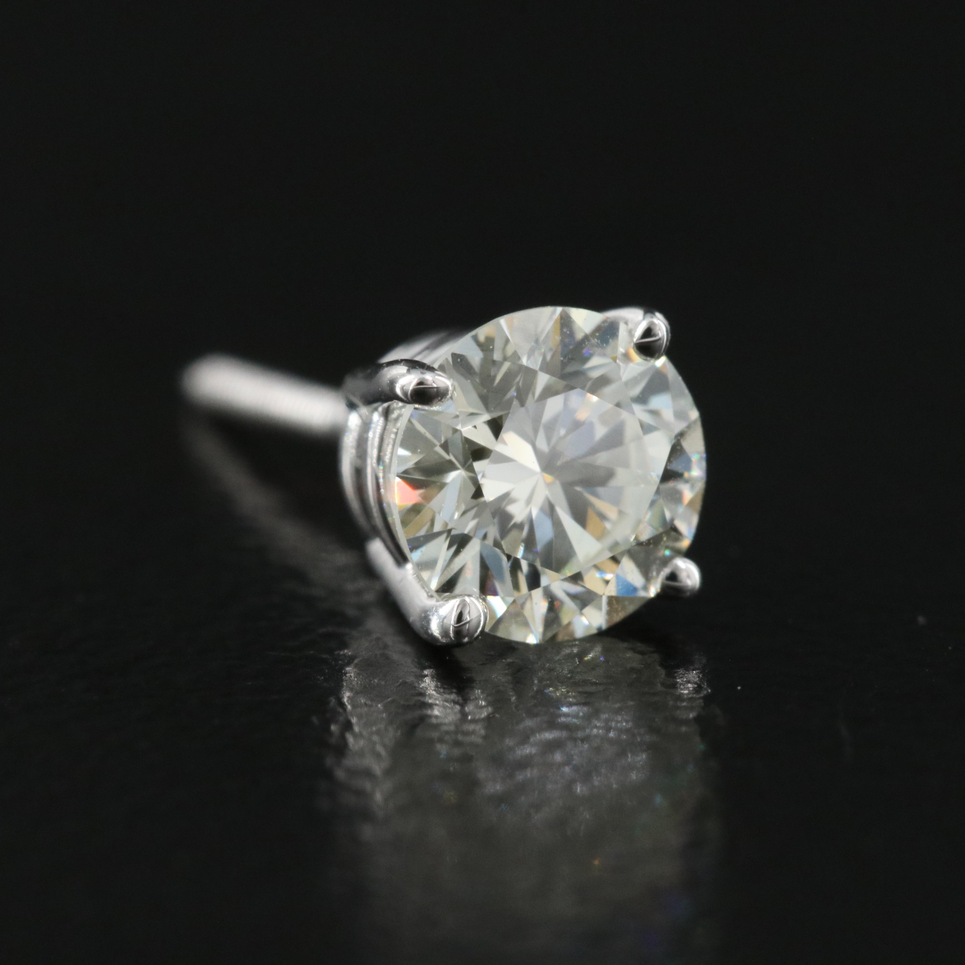 14K 0.96 CTW Lab Grown Diamond Stud Earrings