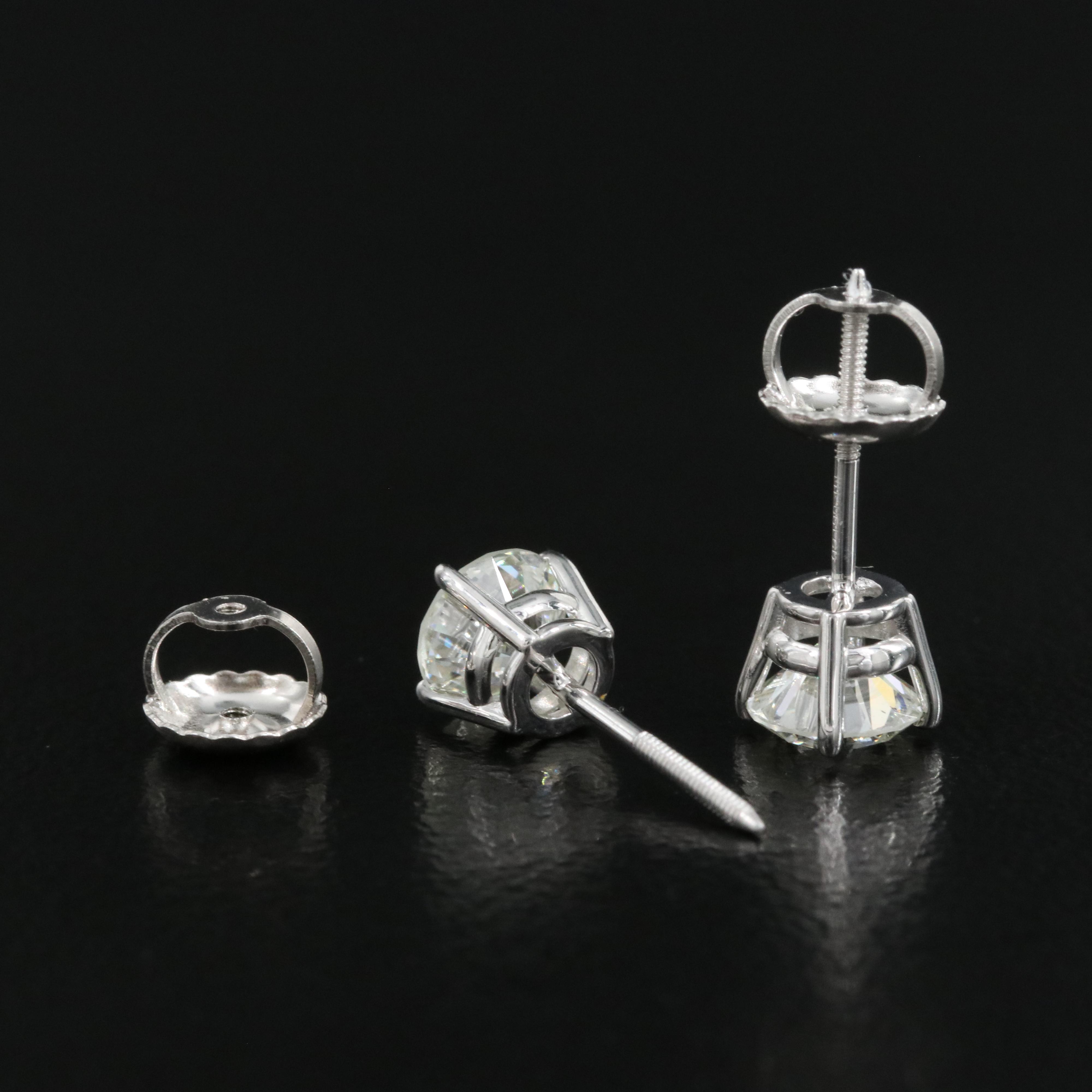 14K 0.96 CTW Lab Grown Diamond Stud Earrings