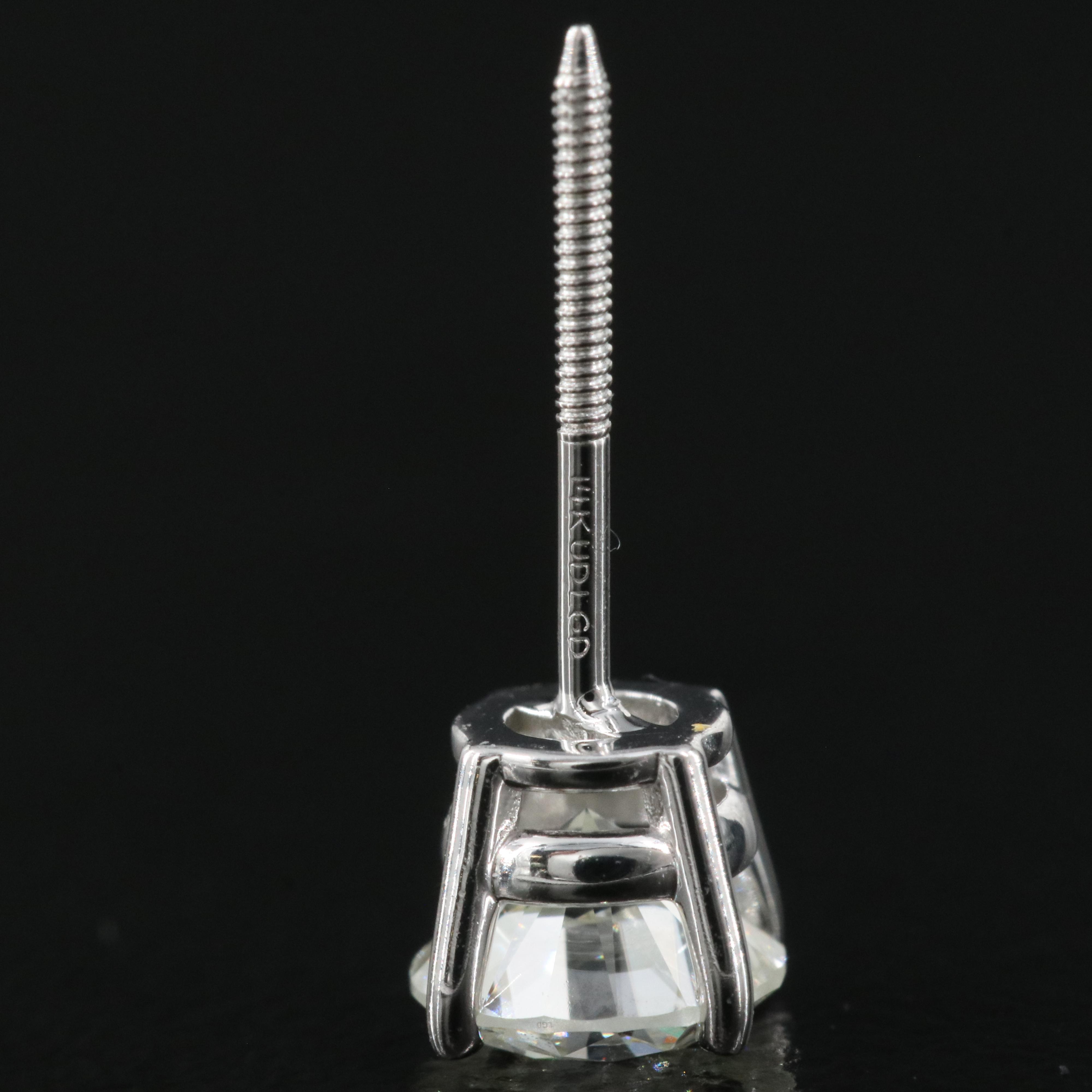 14K 0.96 CTW Lab Grown Diamond Stud Earrings