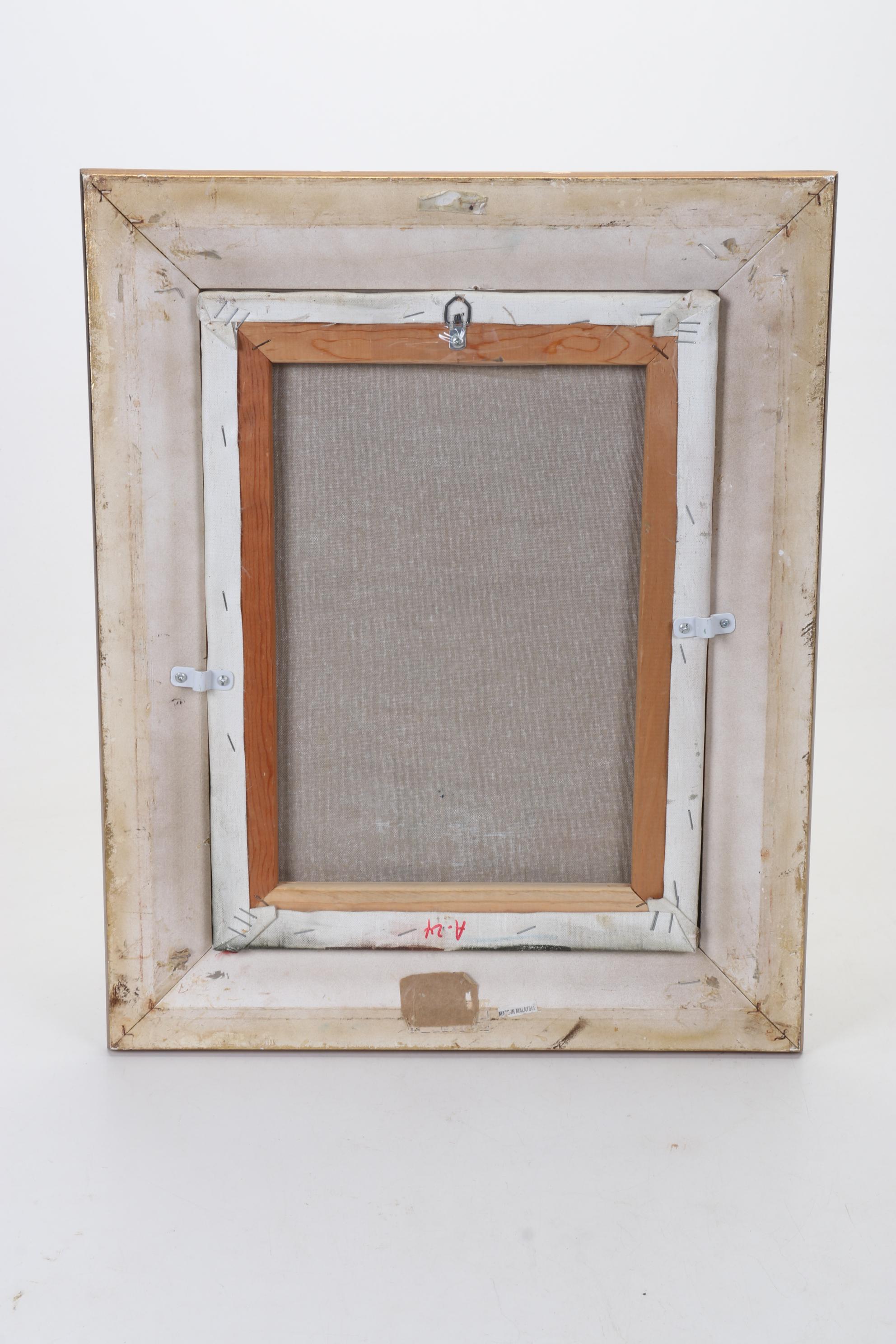 J. Roybal Oil Painting of Children Playing Drums and Horns, 21st Century