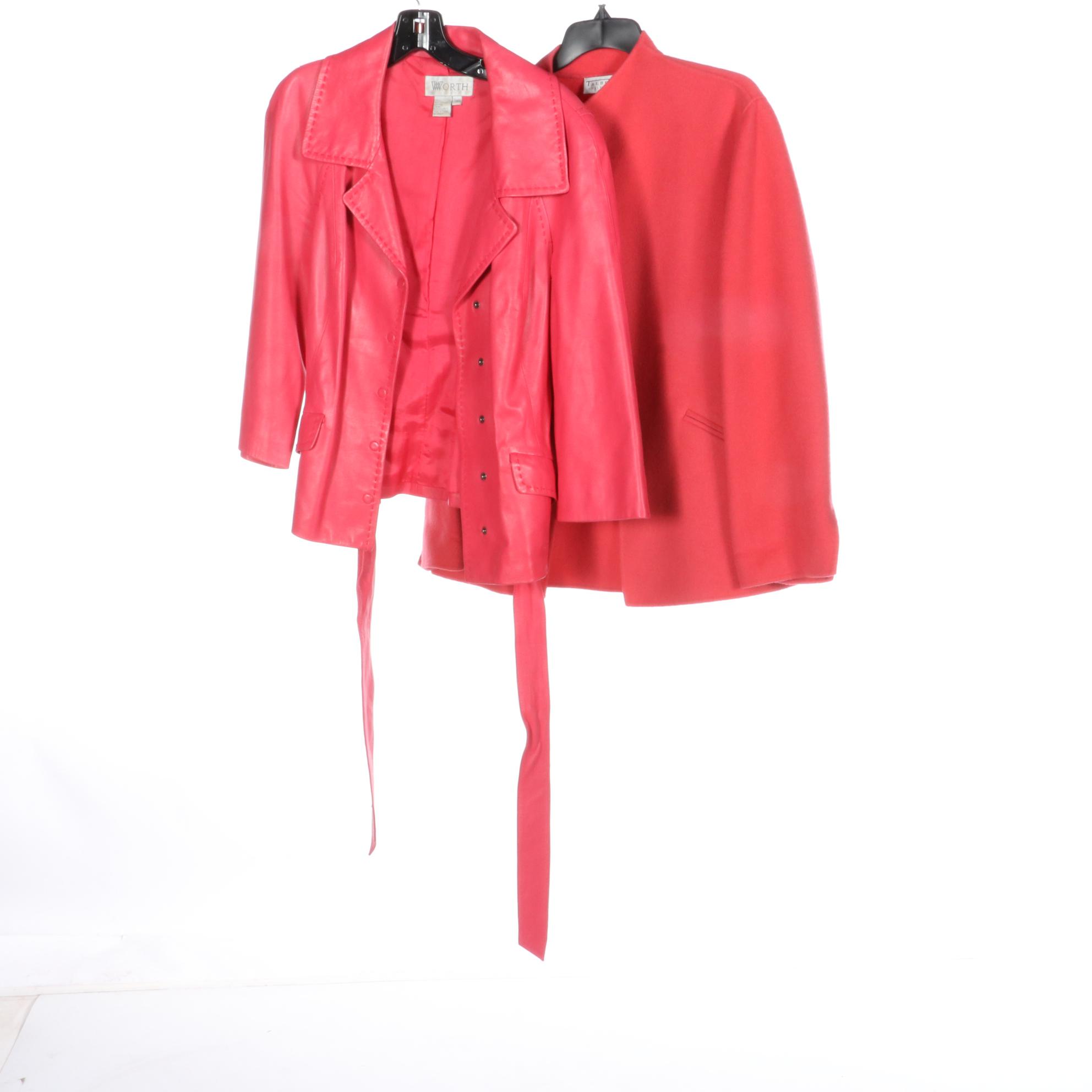 London Fog Coat, Talbots Wool Jacket, Worth Leather Jacket, and More