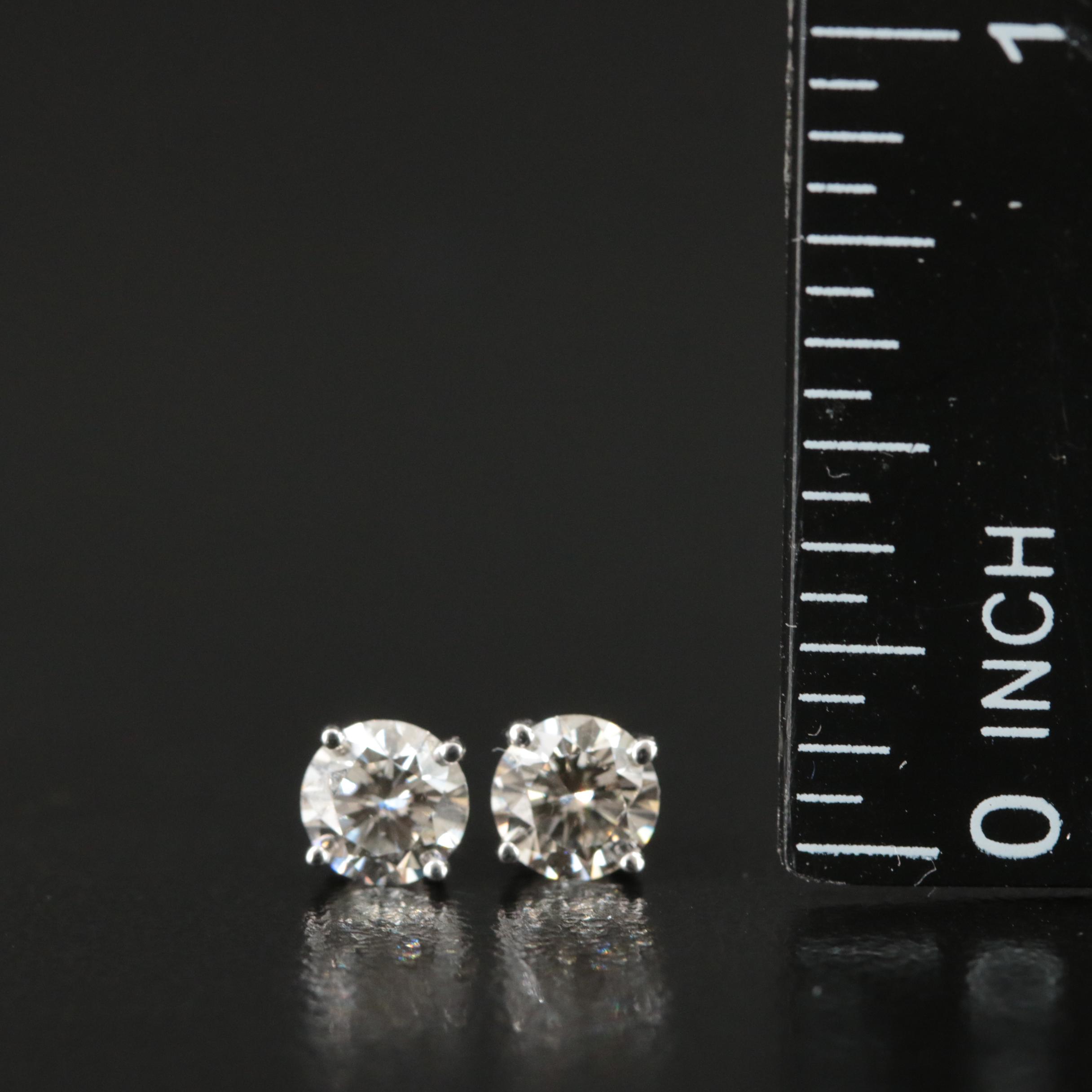 14K 1.00 CTW Lab Grown Diamond Stud Earrings