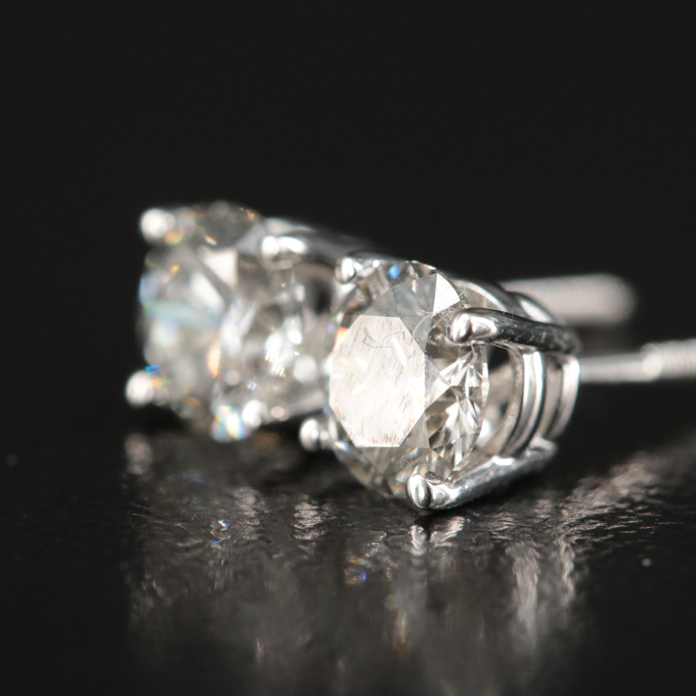 14K 1.00 CTW Lab Grown Diamond Stud Earrings