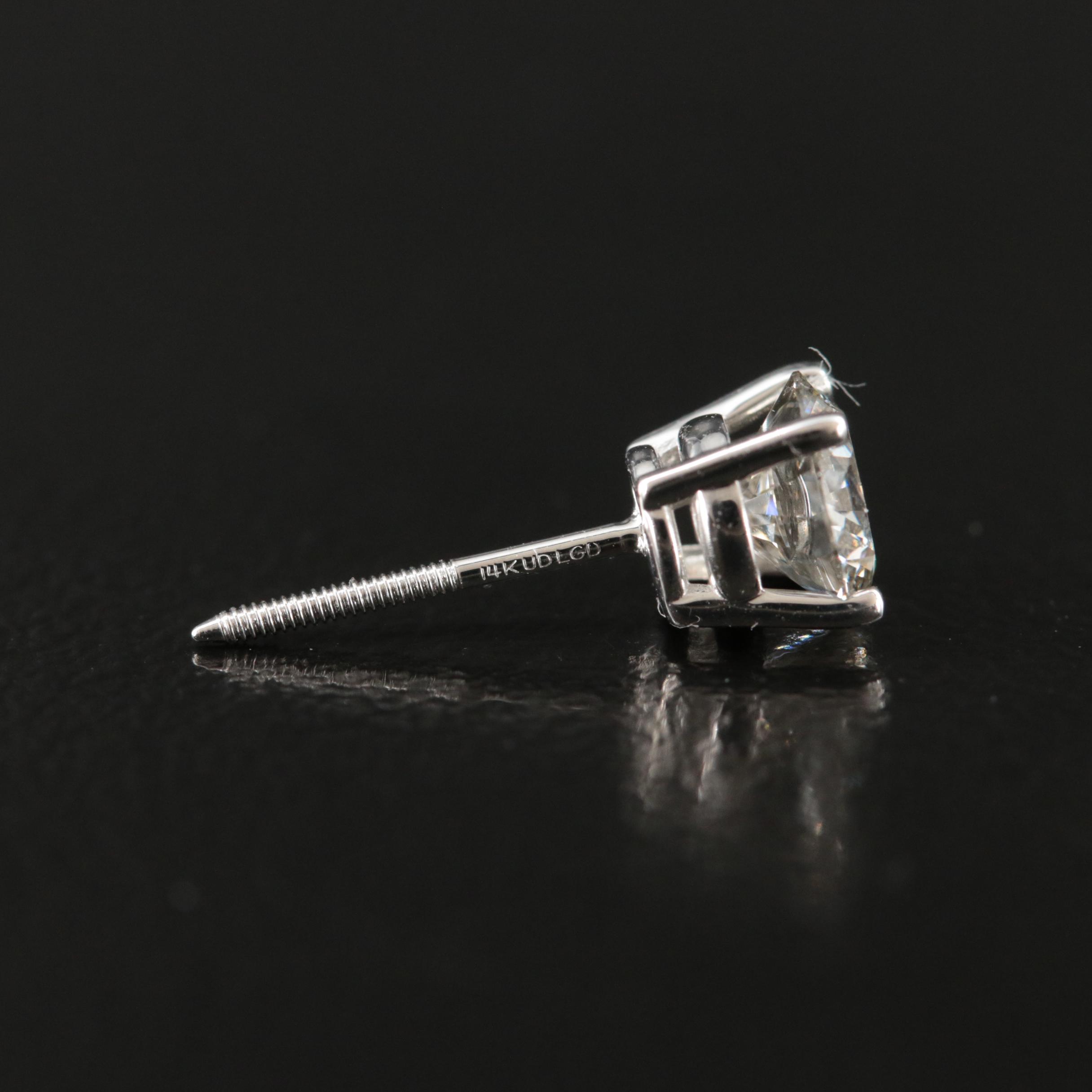 14K 1.00 CTW Lab Grown Diamond Stud Earrings