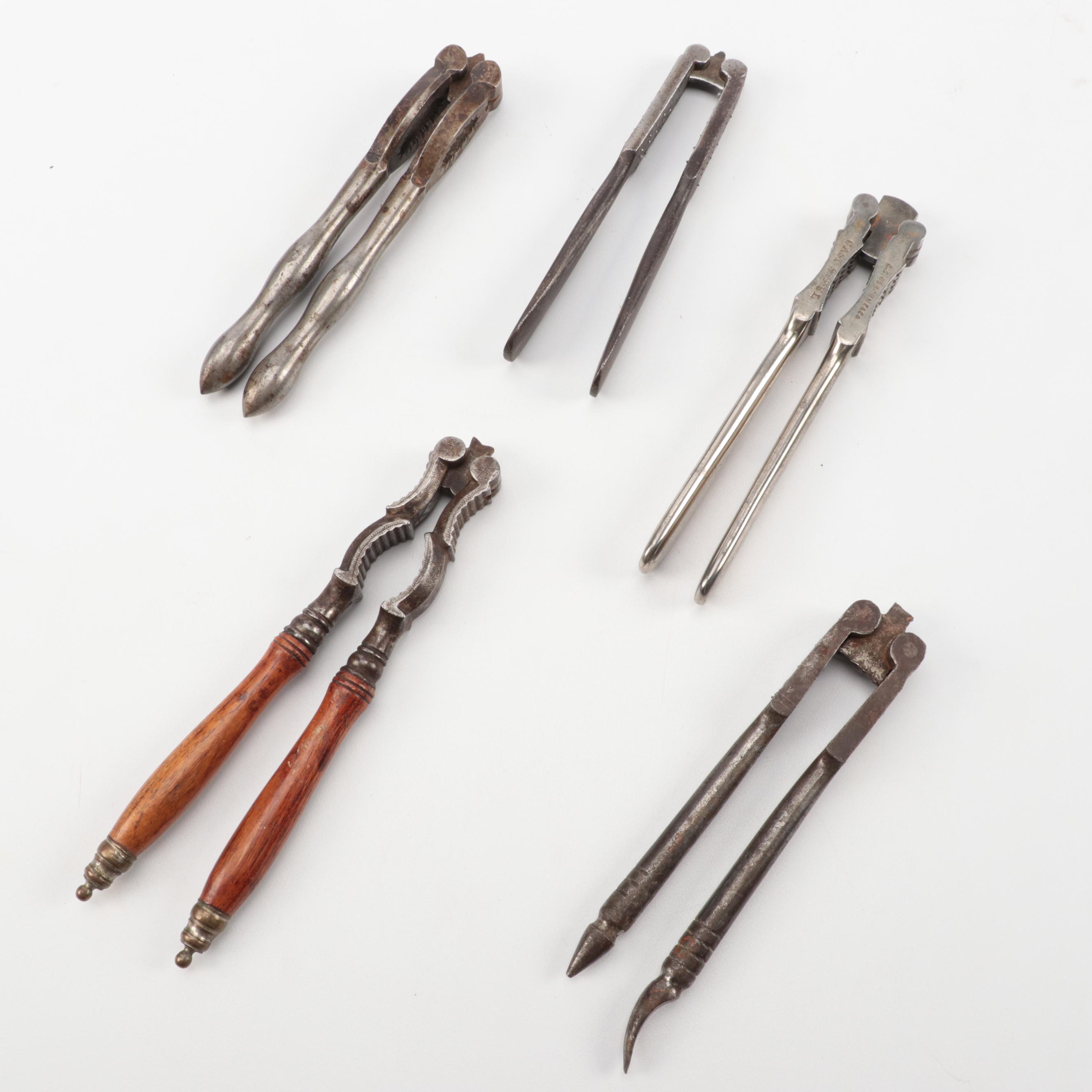 Cast Metal Corkscrews With Lobster Crackers and Nut Crackers