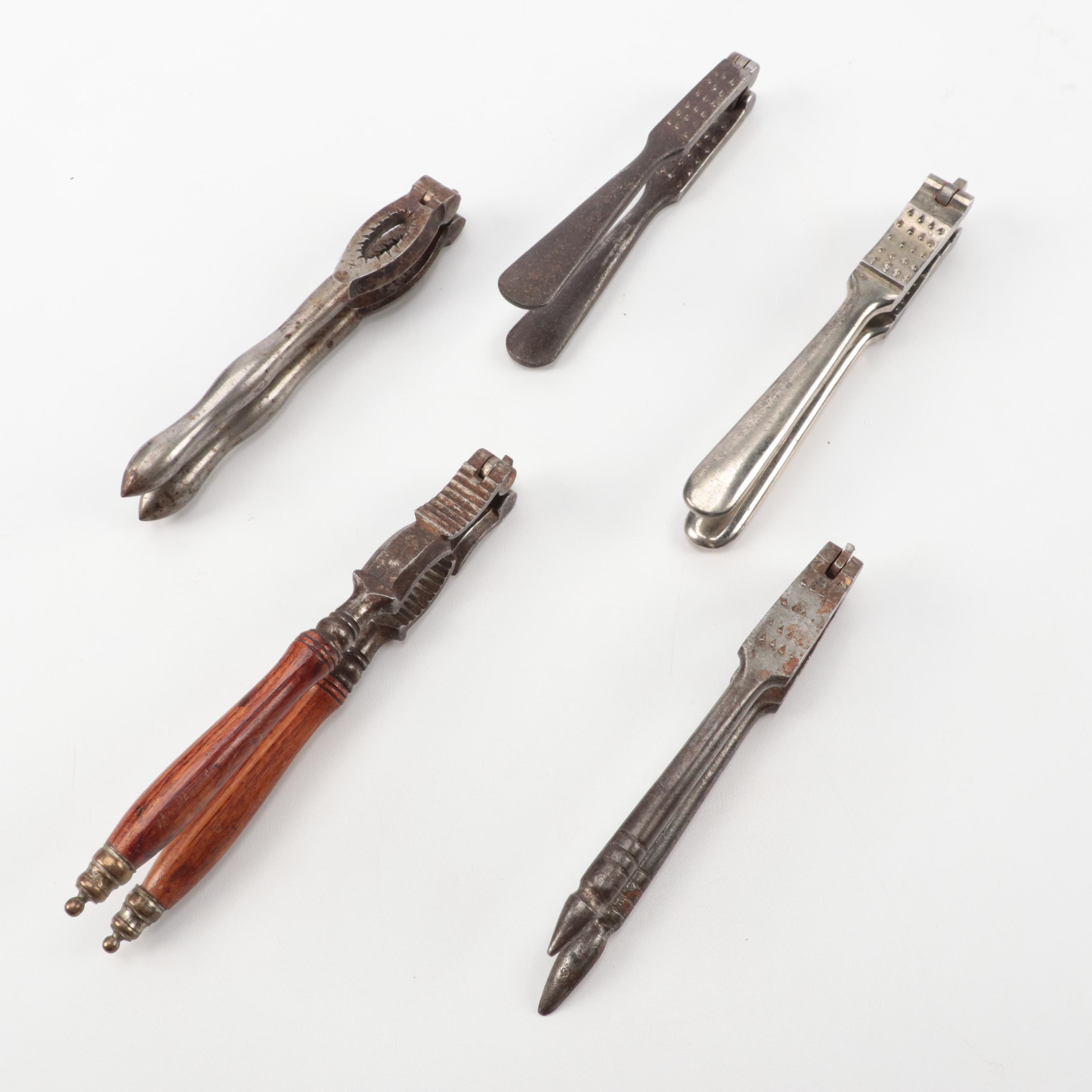 Cast Metal Corkscrews With Lobster Crackers and Nut Crackers