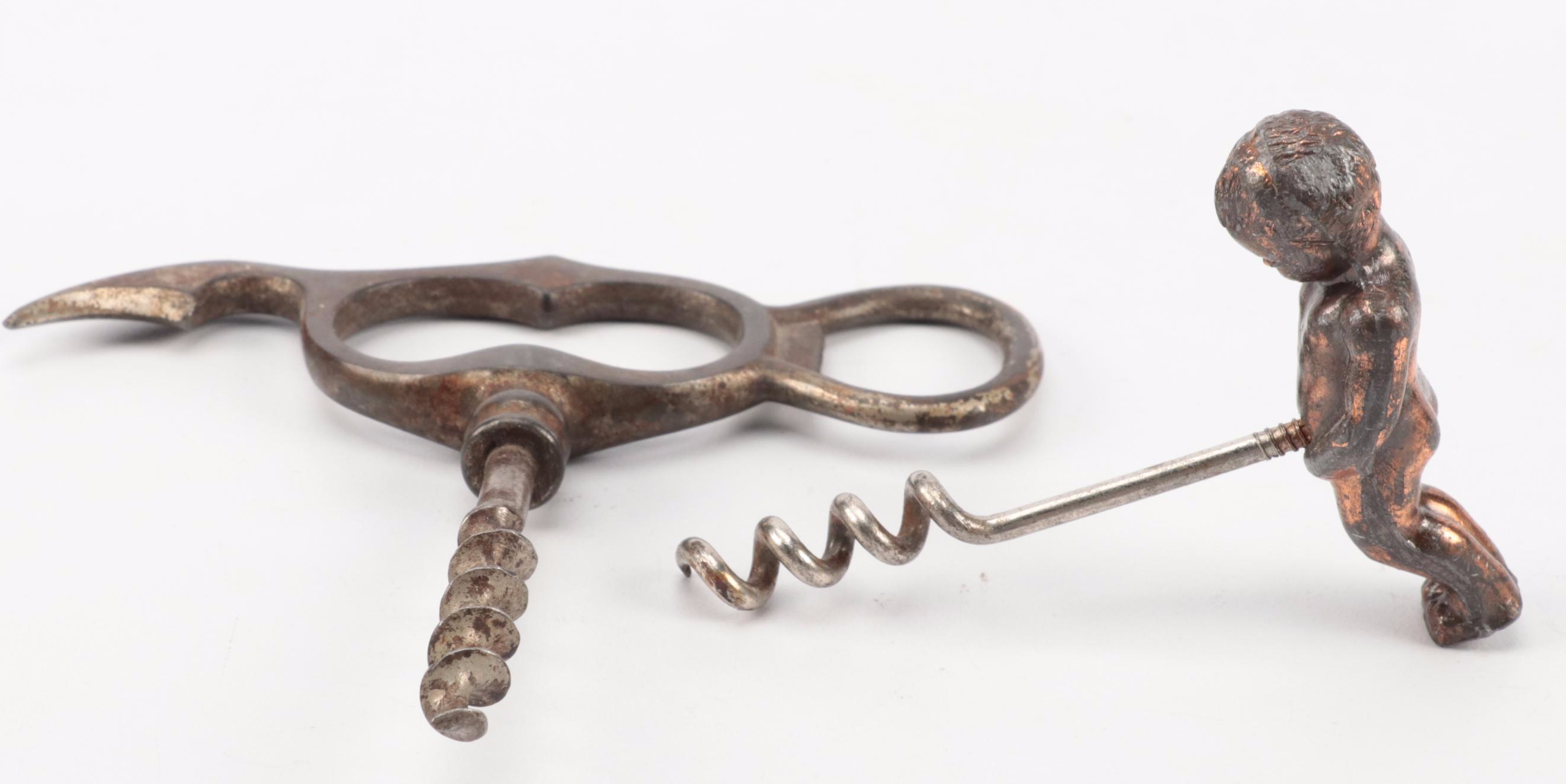 Cast Metal Corkscrews With Lobster Crackers and Nut Crackers