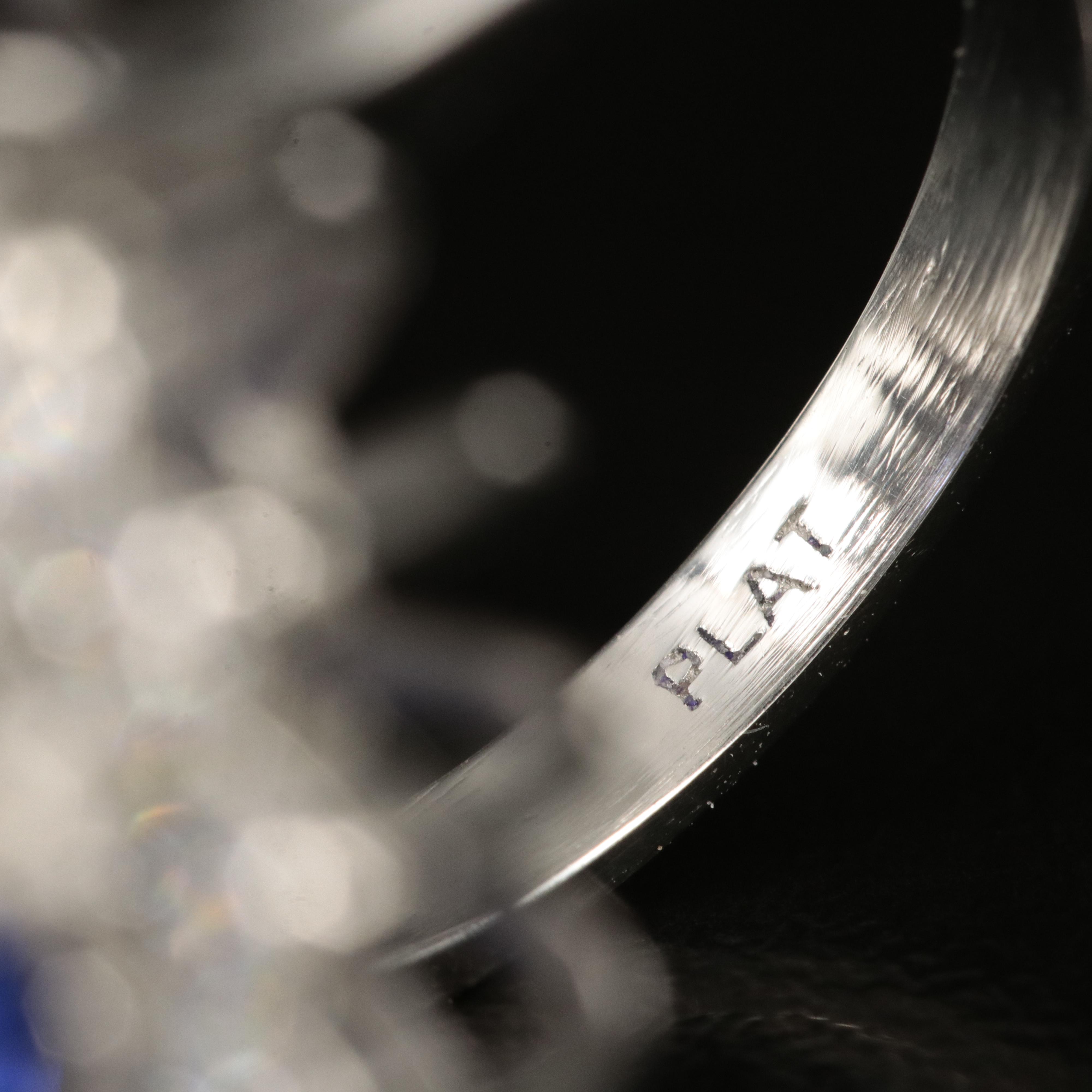 Platinum 15.98 CT Tanzanite and 2.10 CTW Diamond Ring with GIA Report