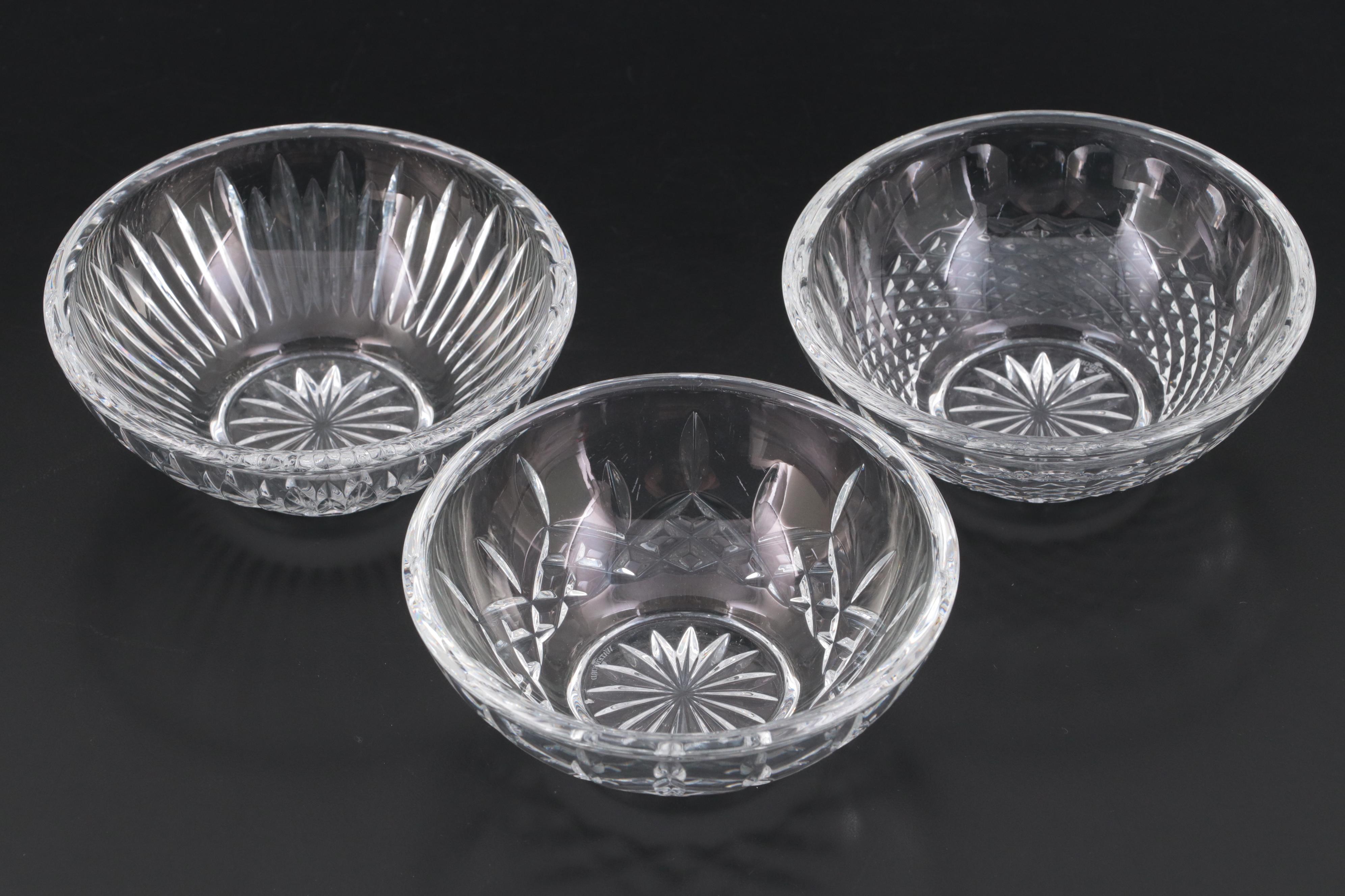 Waterford Crystal Artisan Pitcher, Compote and Small Bowls