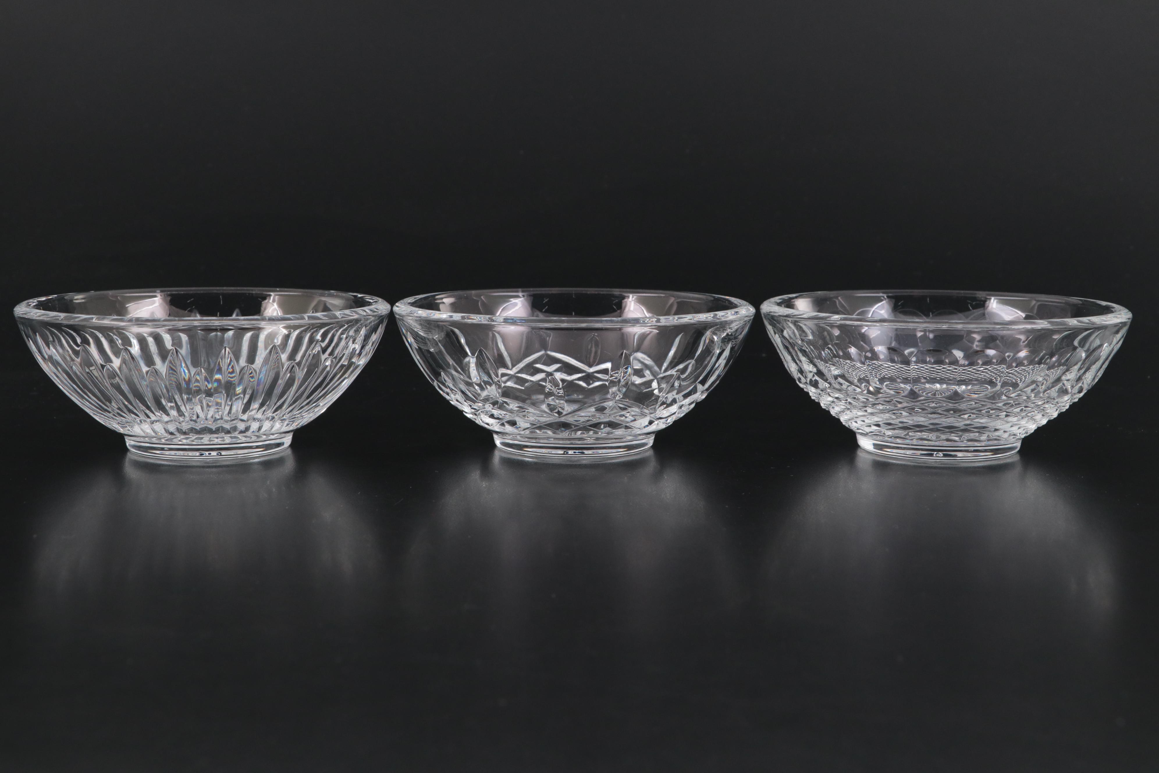 Waterford Crystal Artisan Pitcher, Compote and Small Bowls