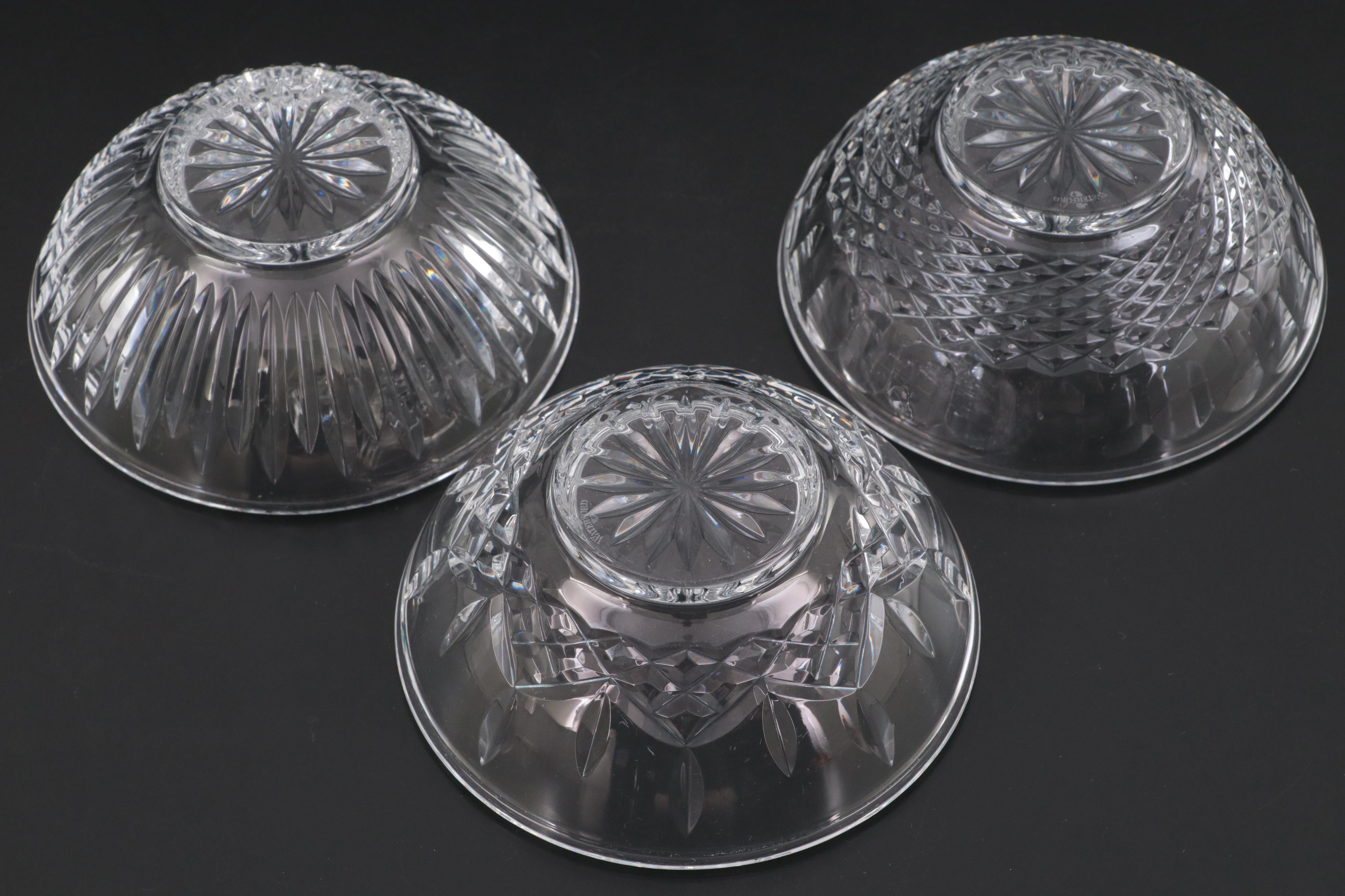 Waterford Crystal Artisan Pitcher, Compote and Small Bowls