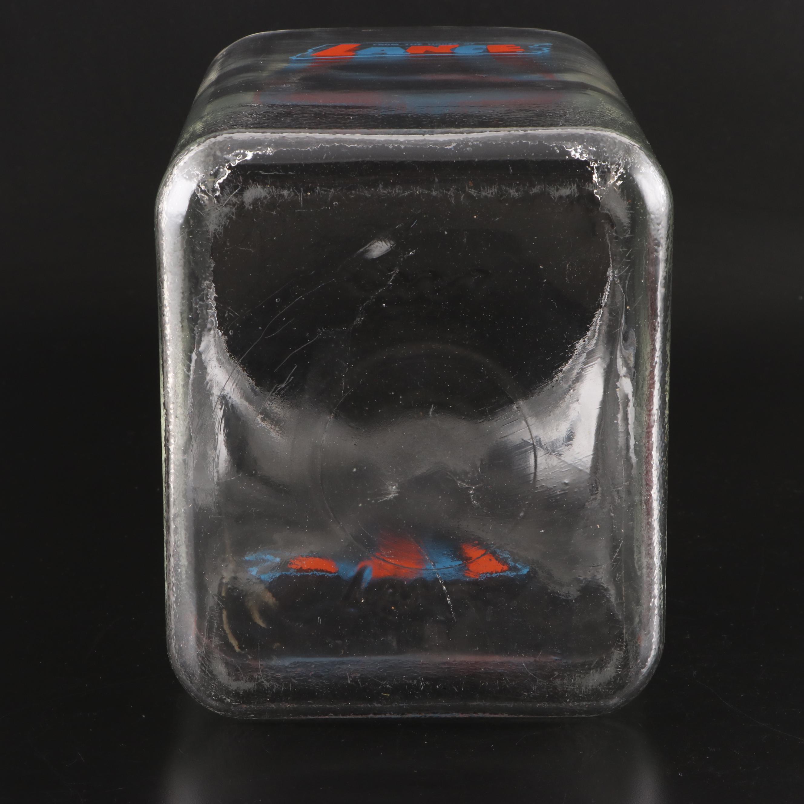 Lance Cookie Cracker Glass Countertop Jar