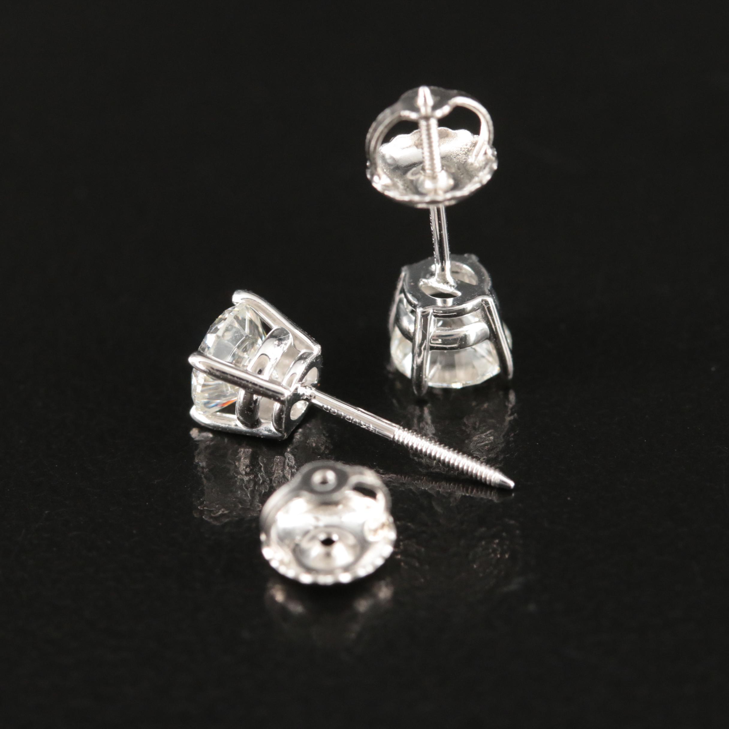 14K 0.92 CTW Lab Grown Diamond Stud Earrings