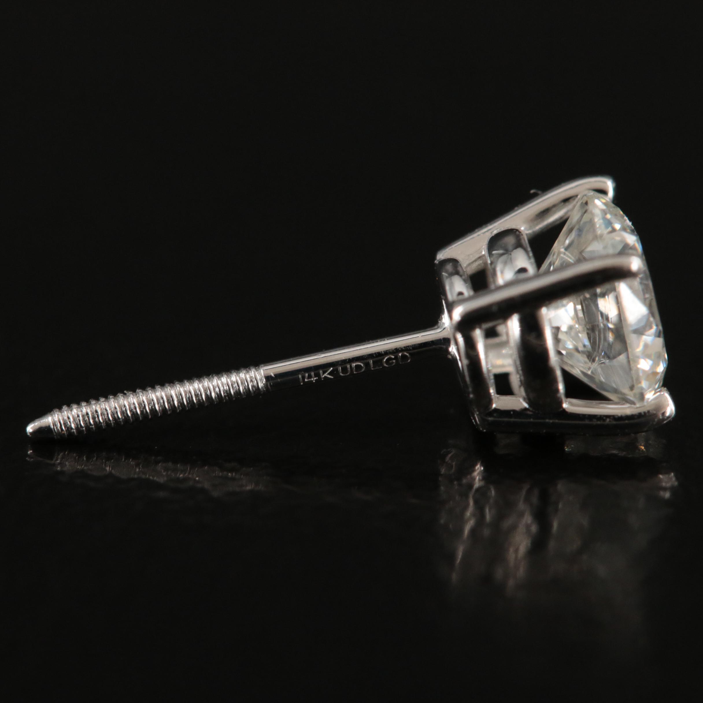 14K 0.92 CTW Lab Grown Diamond Stud Earrings