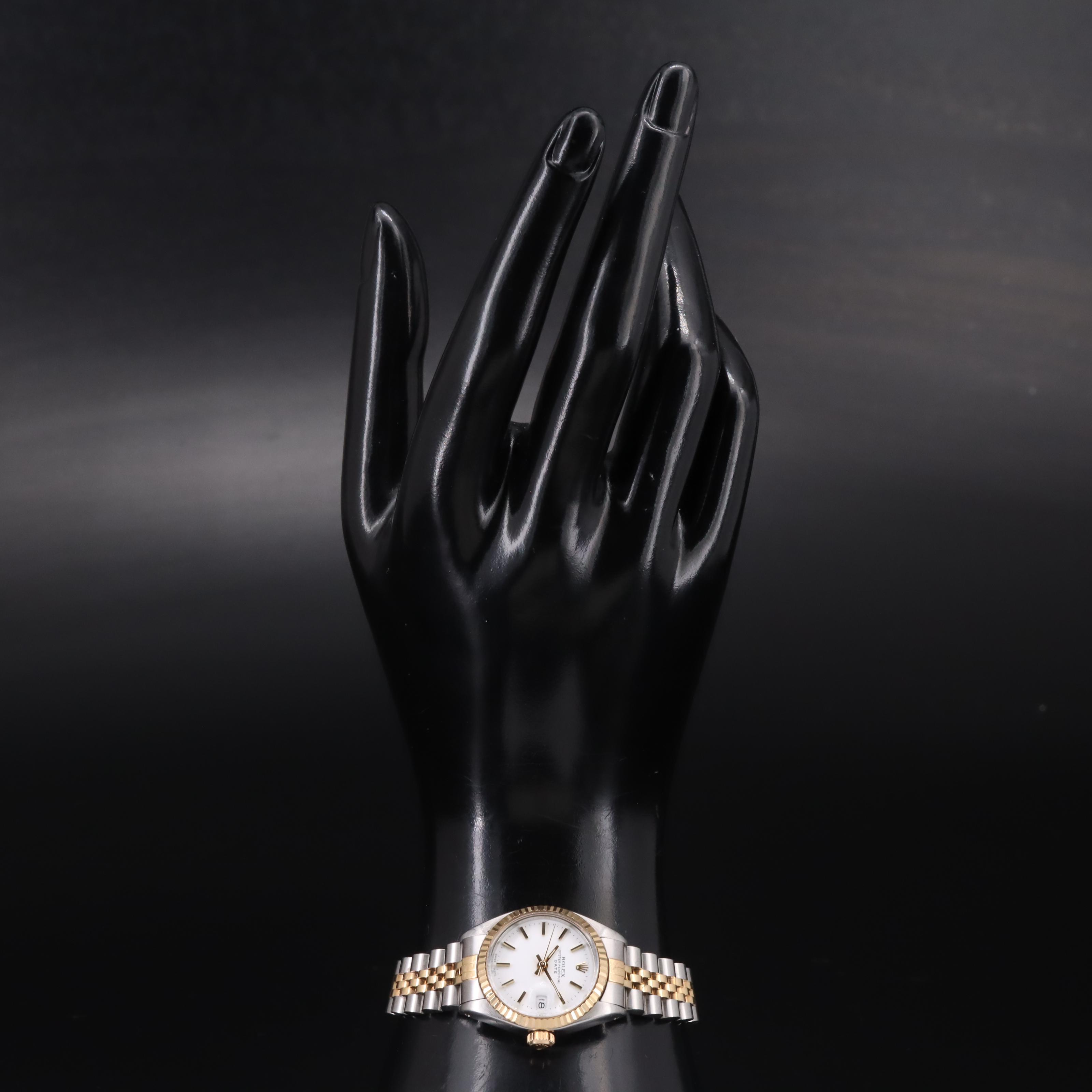 1980 Rolex Oyster Perpetual Date 18K and Stainless Steel Watch