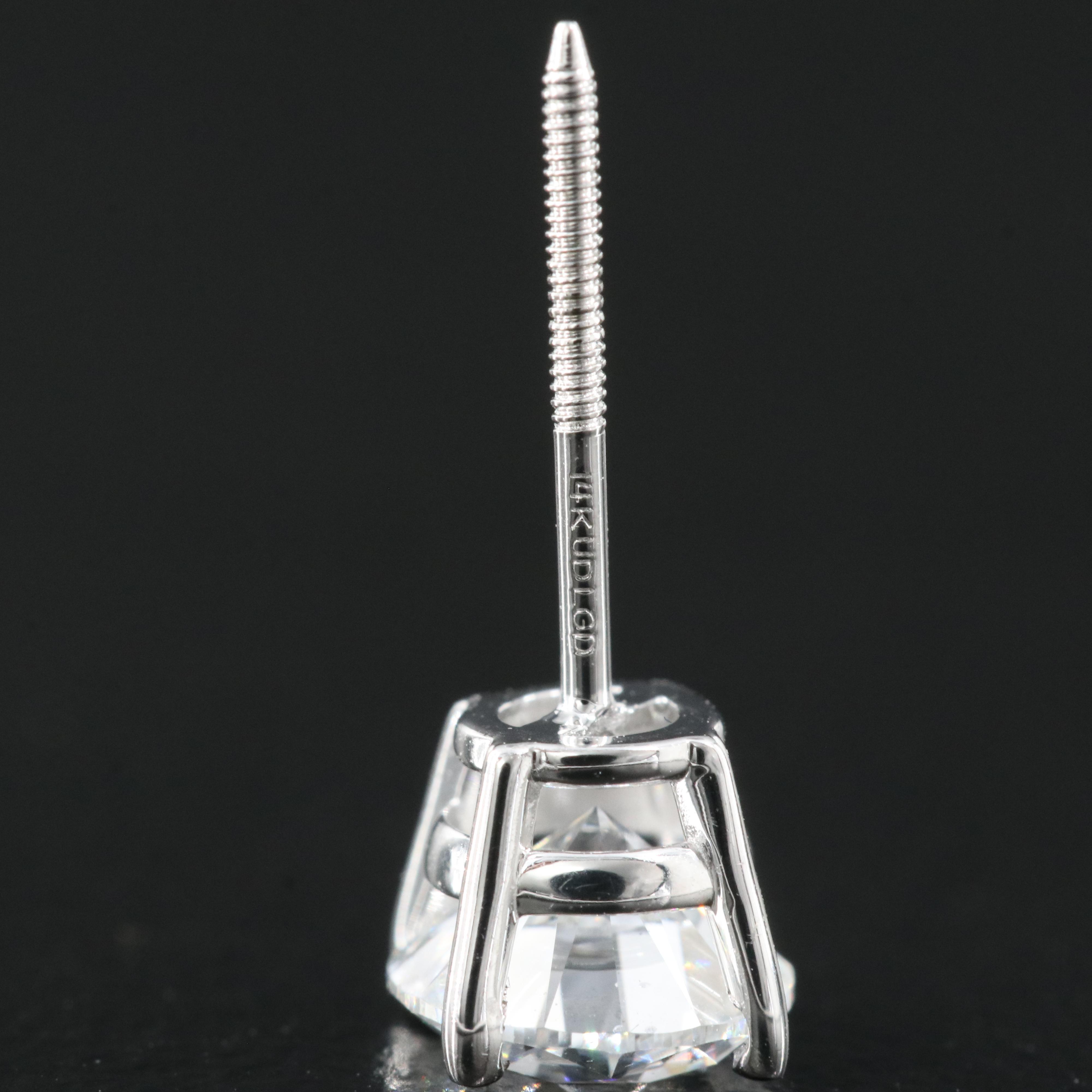 14K 1.16 CTW Lab Grown Diamond Stud Earrings